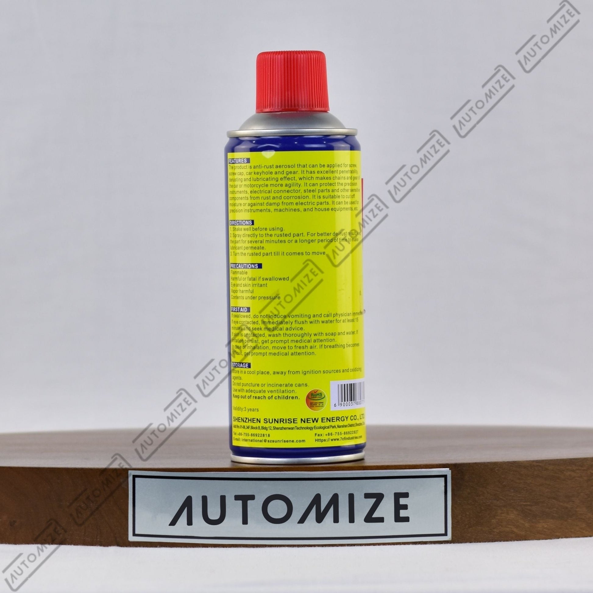 7cf Anti - Rust Spray Lubricant (450ml) - Automize