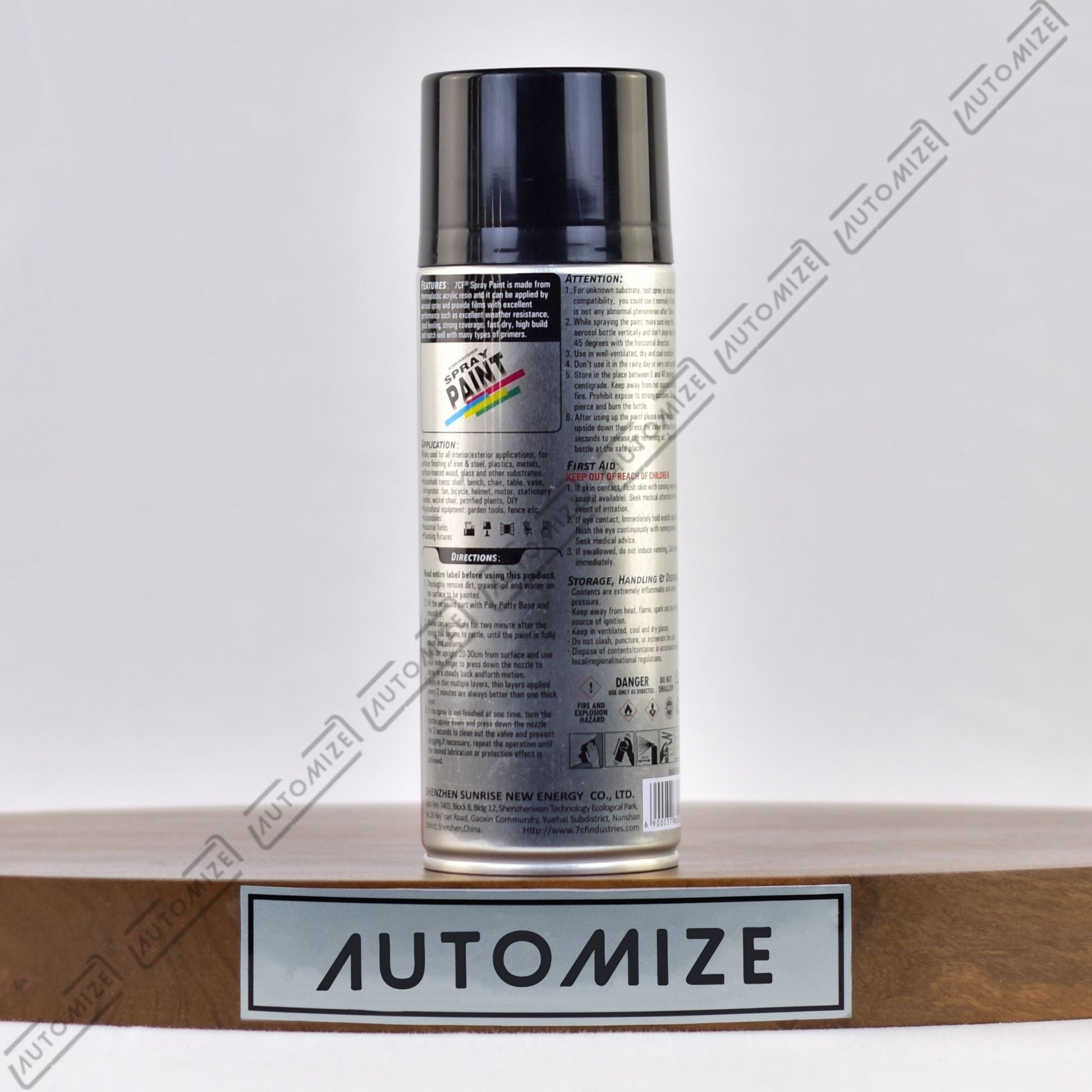 7cf Interior/Exterior Spray Paint - (400ml) - Automize