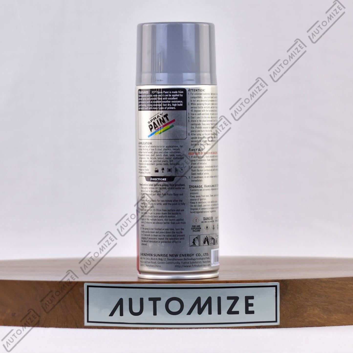 7cf Interior/Exterior Spray Paint - (400ml) - Automize