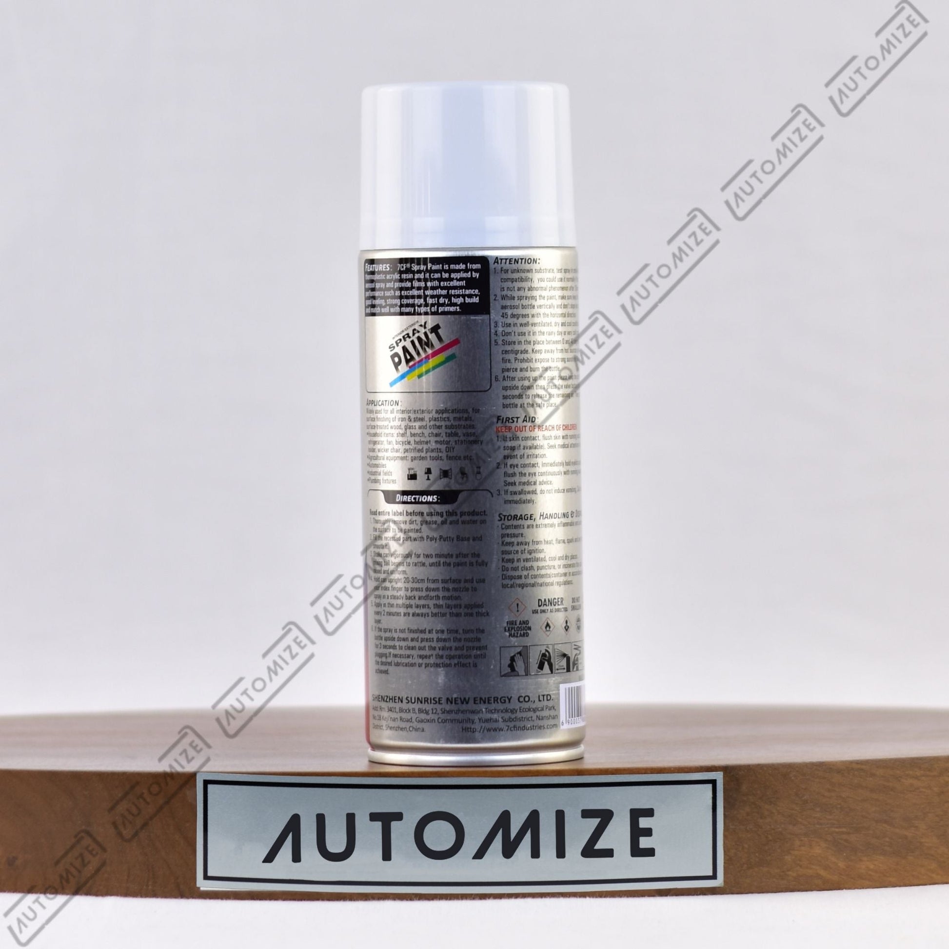 7cf Interior/Exterior Spray Paint - (400ml) - Automize