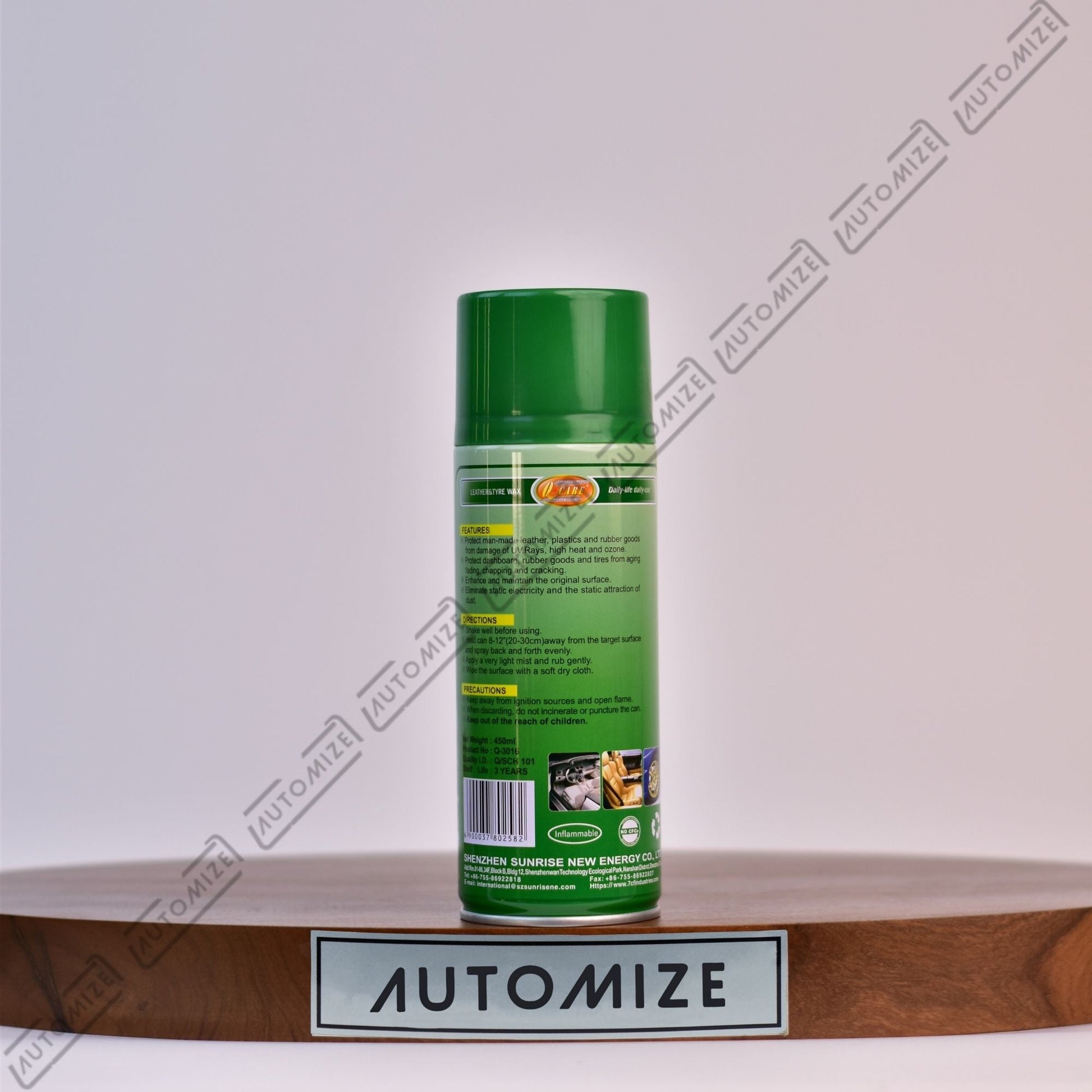 7cf Leather and Tire Wax - Scented (450ml) - Automize