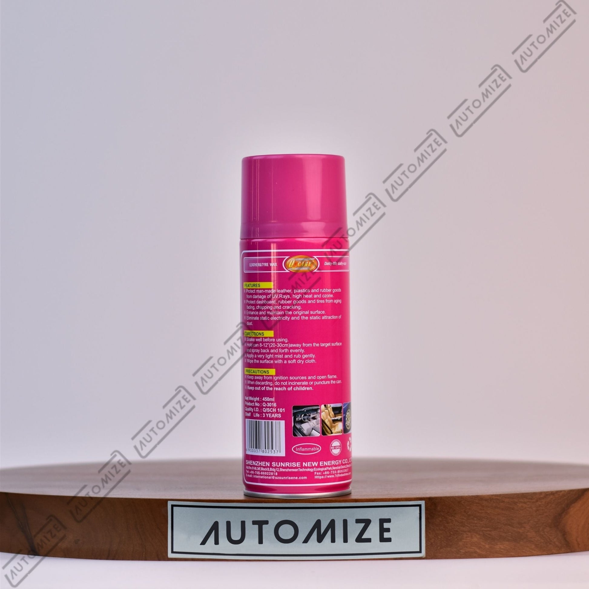 7cf Leather and Tire Wax - Scented (450ml) - Automize