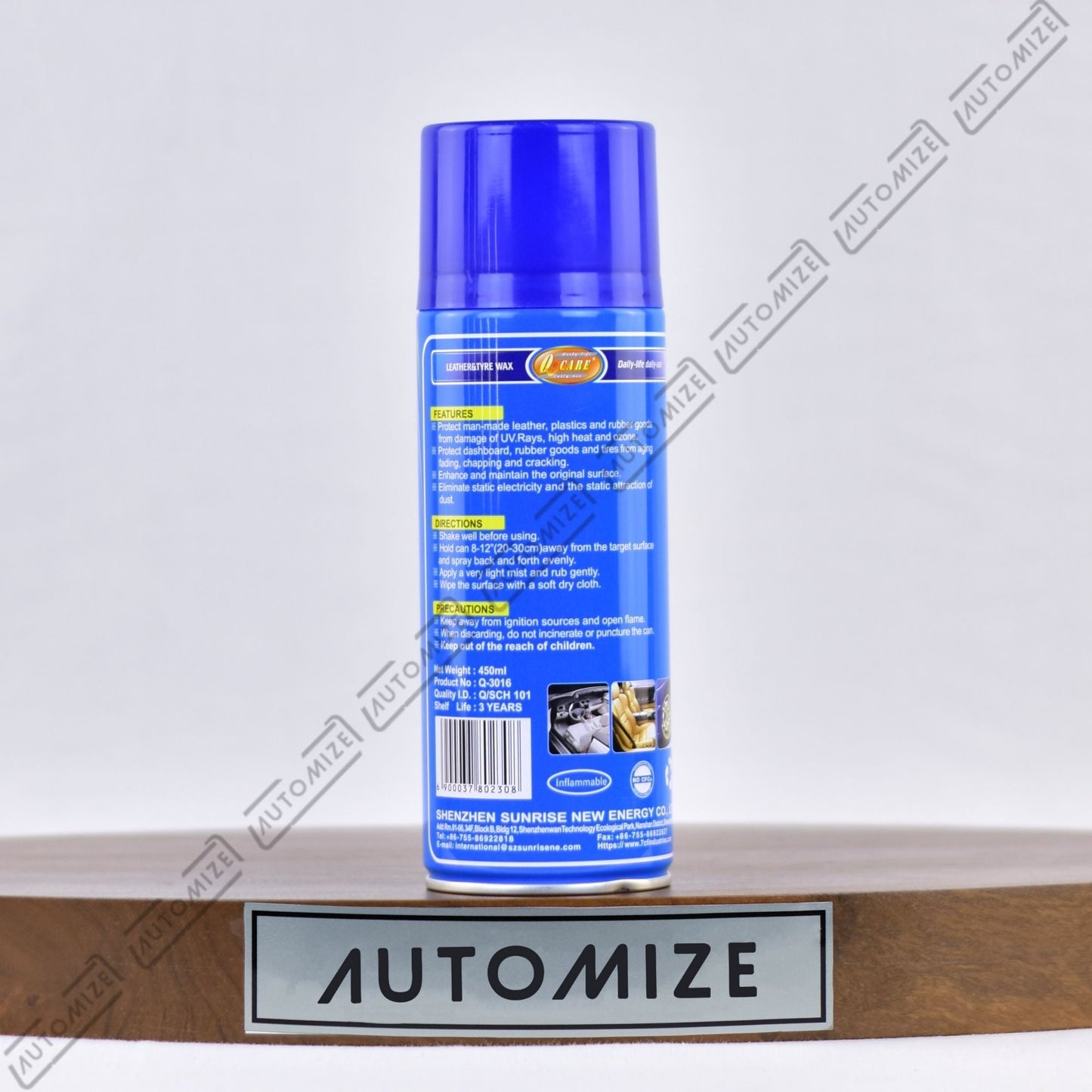 7cf Leather and Tire Wax - Scented (450ml) - Automize