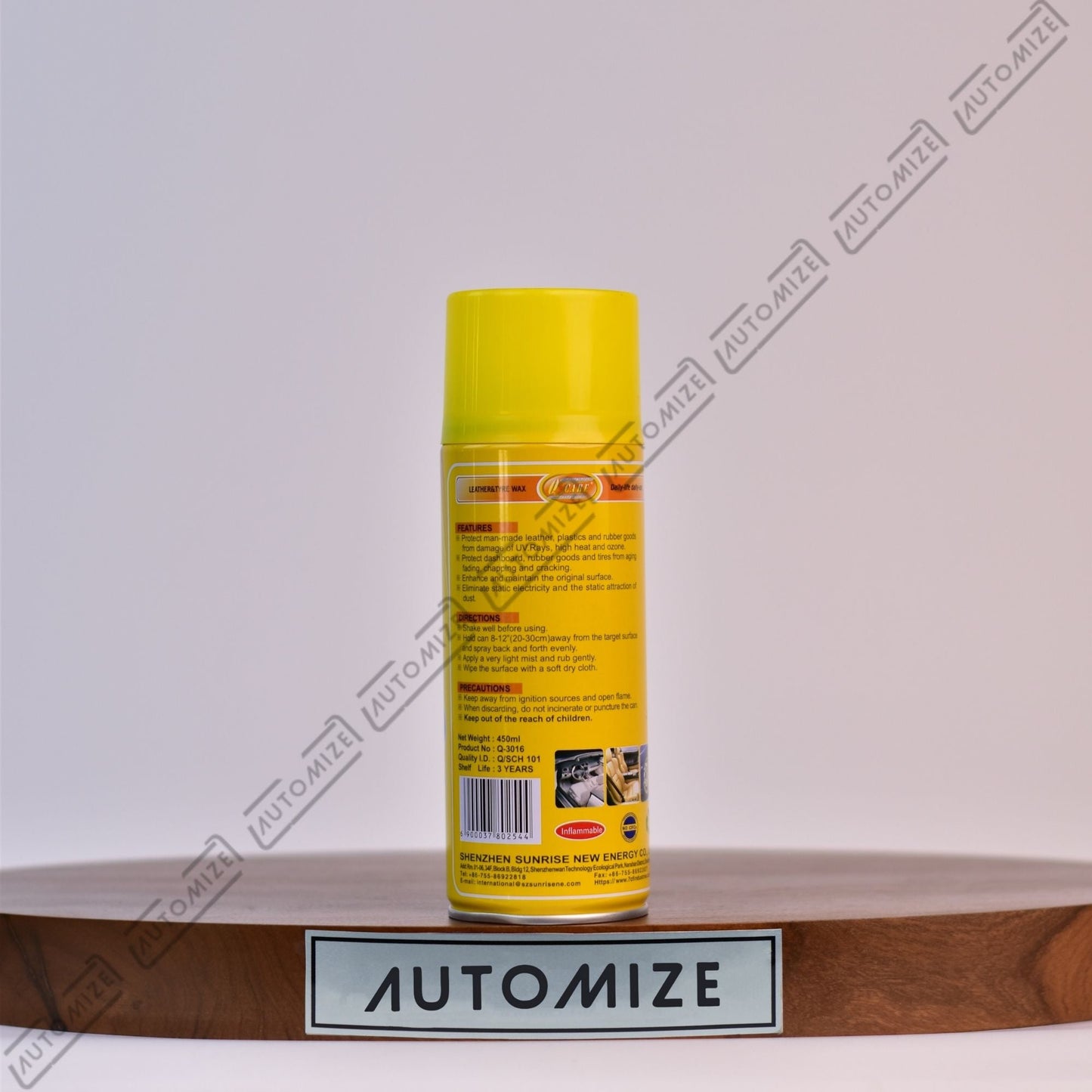 7cf Leather and Tire Wax - Scented (450ml) - Automize