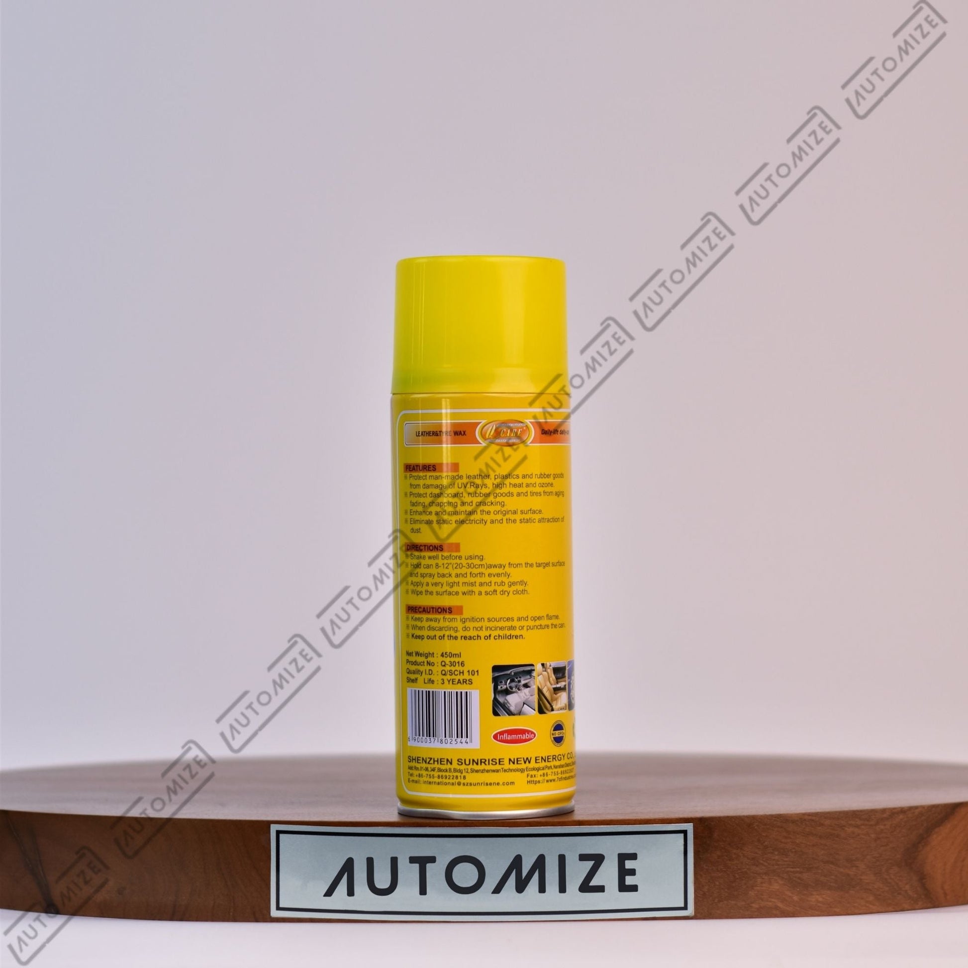 7cf Leather and Tire Wax - Scented (450ml) - Automize