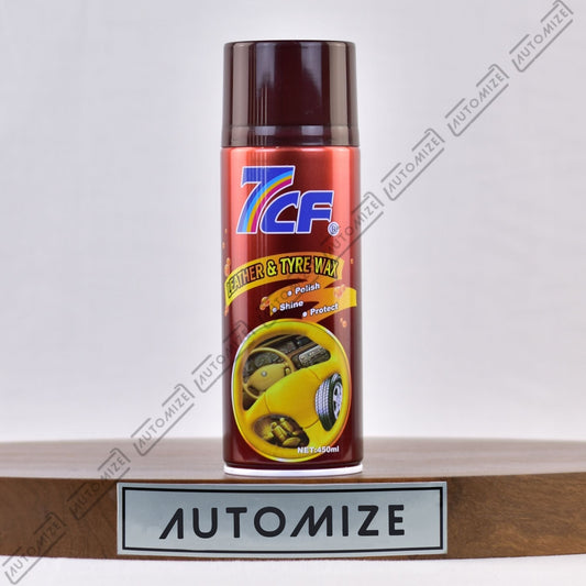 7cf Leather and Tyre Wax Brown (450ml) - Automize