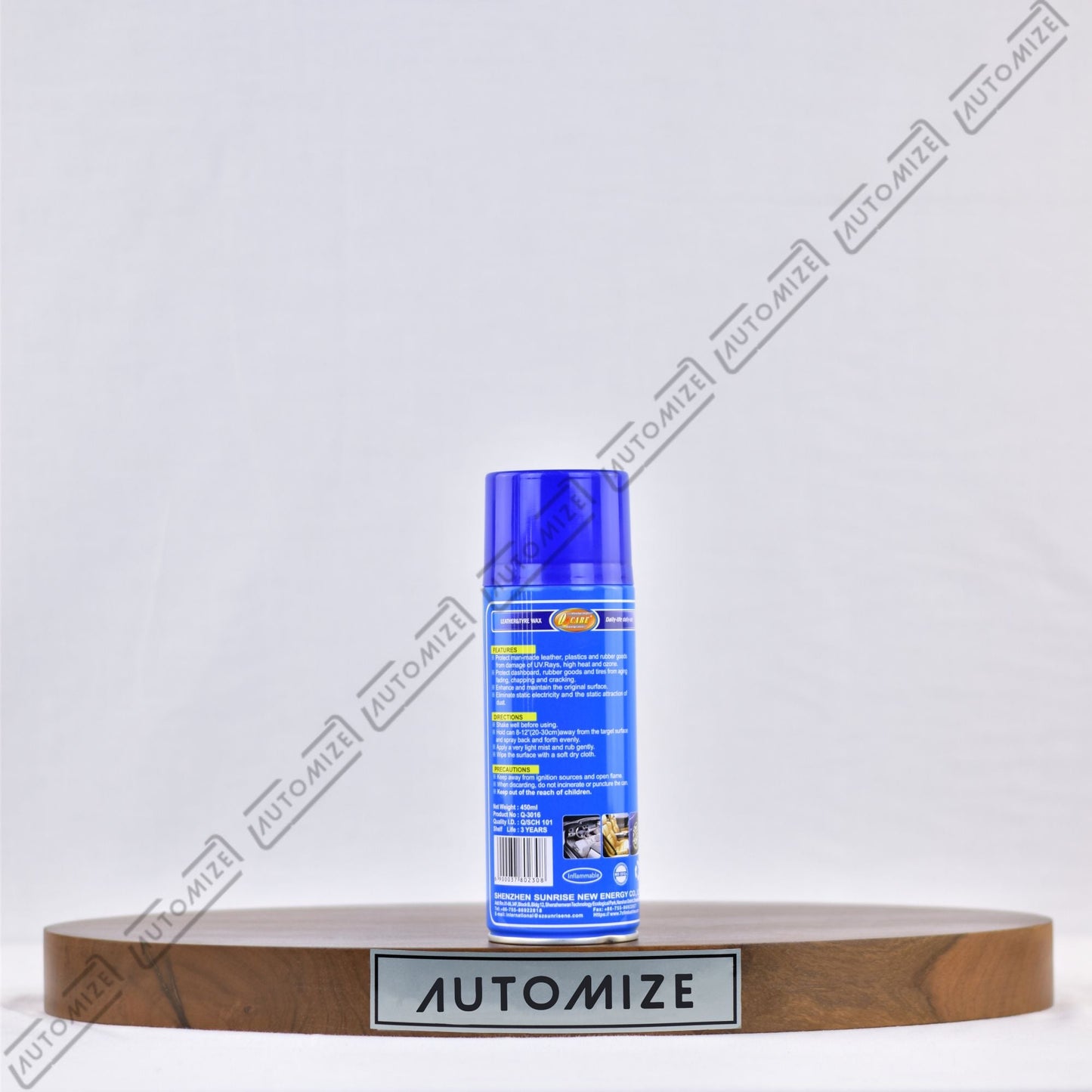 7cf Leather and Tyre Wax Multicolour (450ml) - Automize