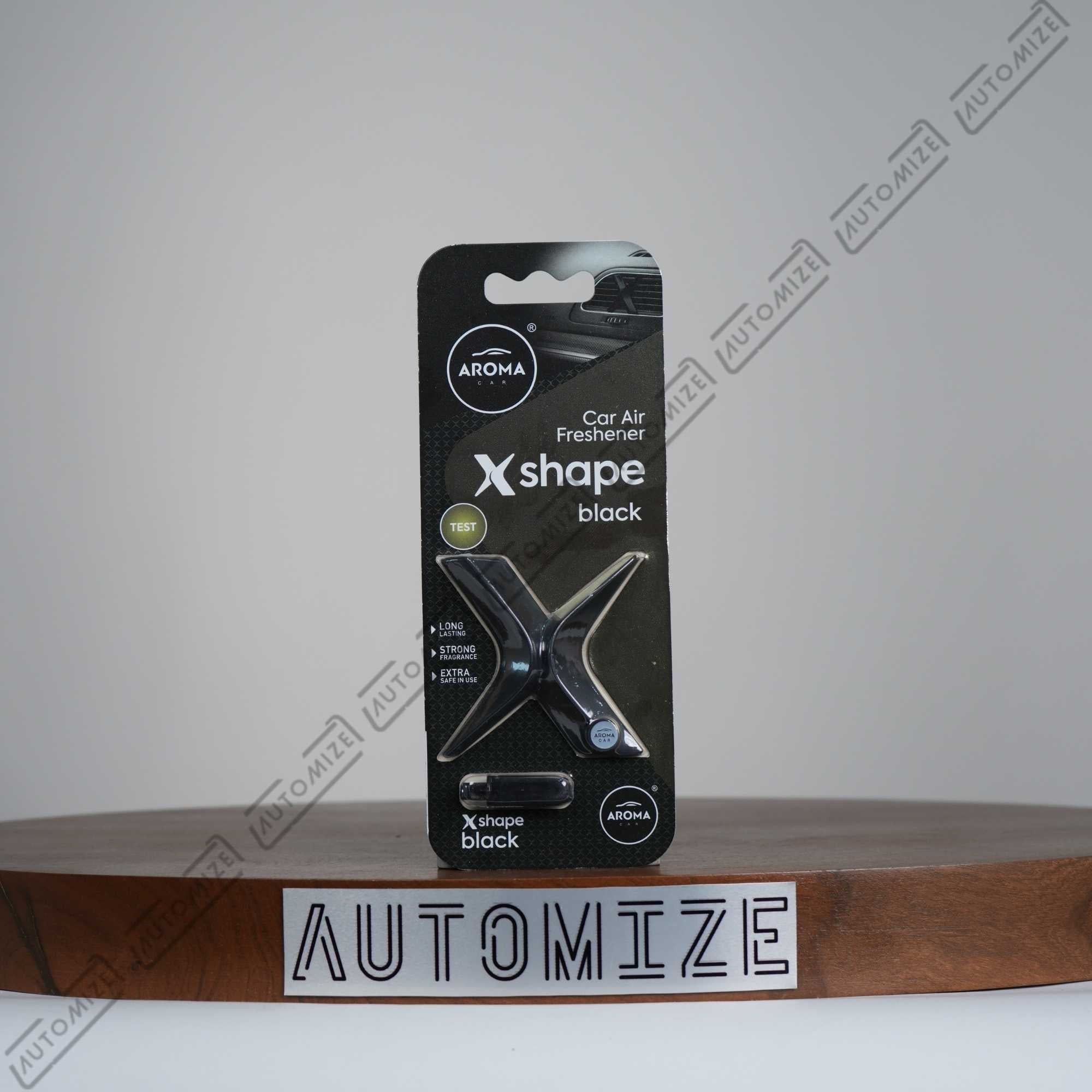 Aroma Car Air Freshener X Shape - Black