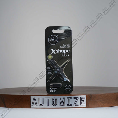 Aroma Car Air Freshener X Shape - Black