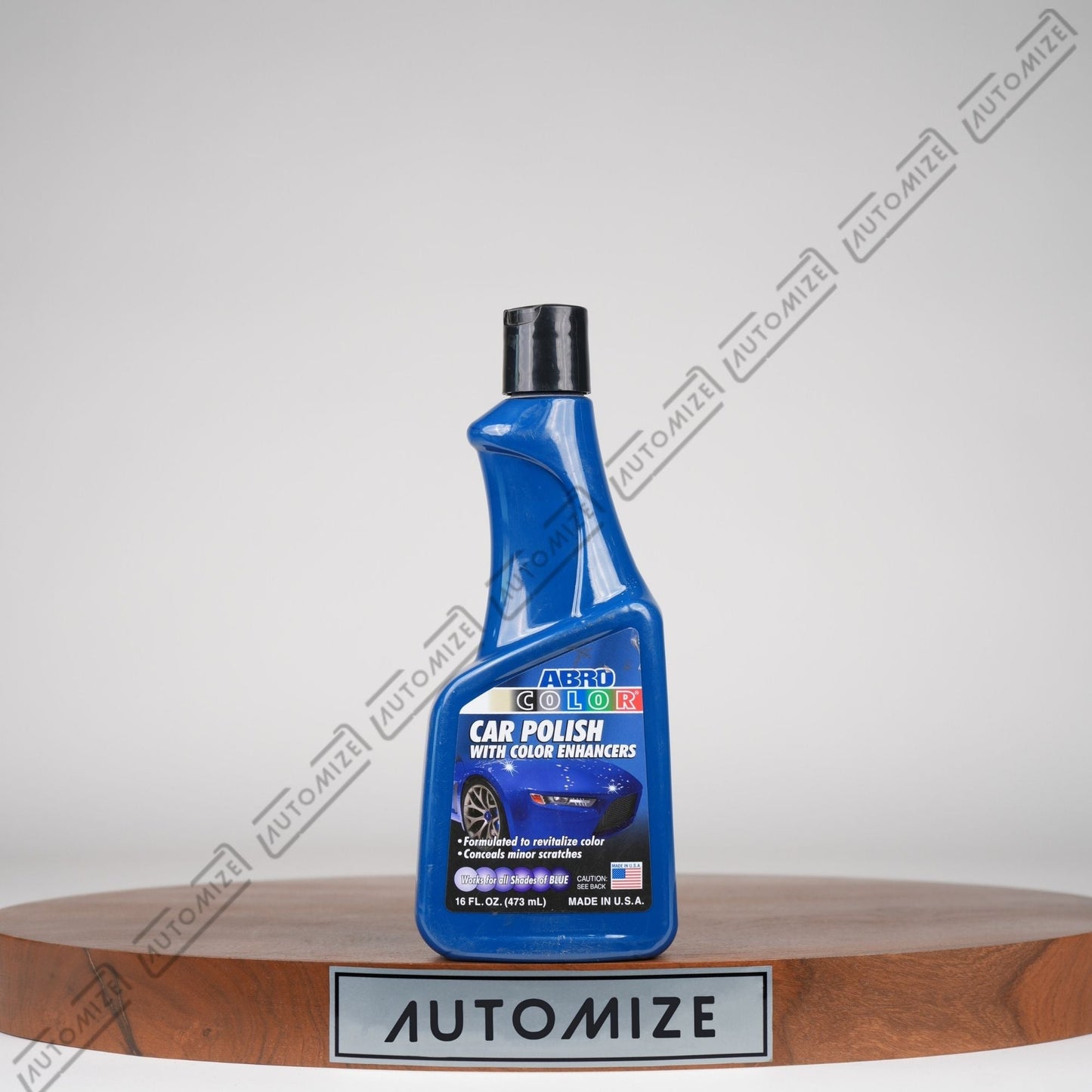 ABRO Color Car Polish with Color Enhancers - Blue (473ml) - Automize