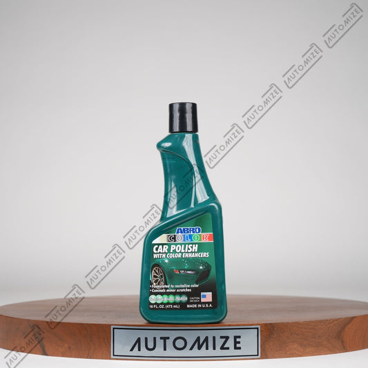 ABRO Color Car Polish with Color Enhancers - Green (473ml) - Automize