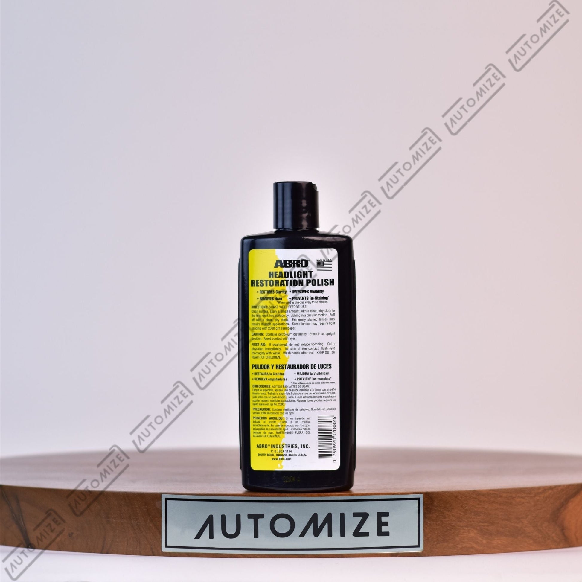 ABRO Headlight Restoration Polish (237ml) - Automize