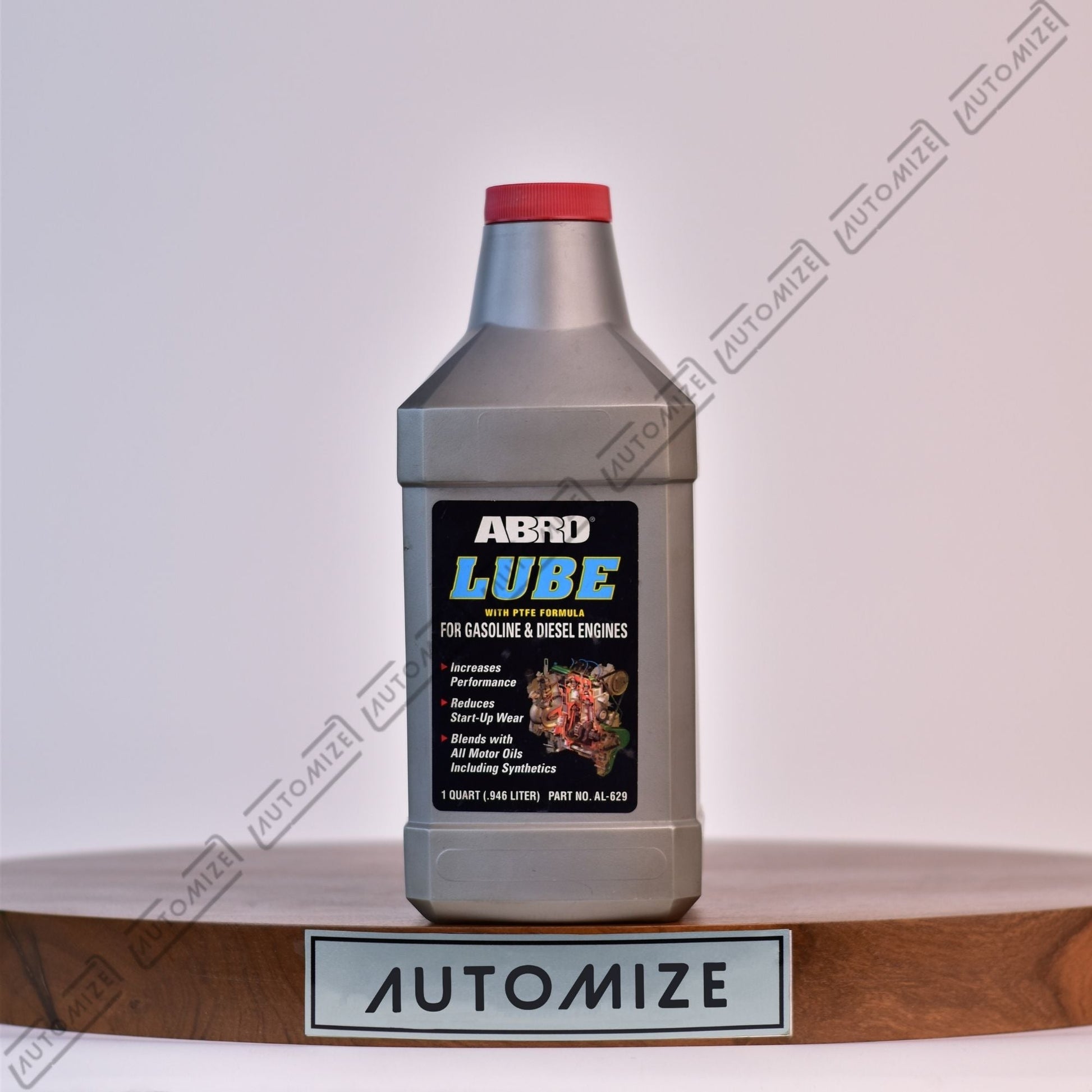 ABRO Lube with PTFE Formula for Gasoline and Diesel Engines (946ml) - Automize