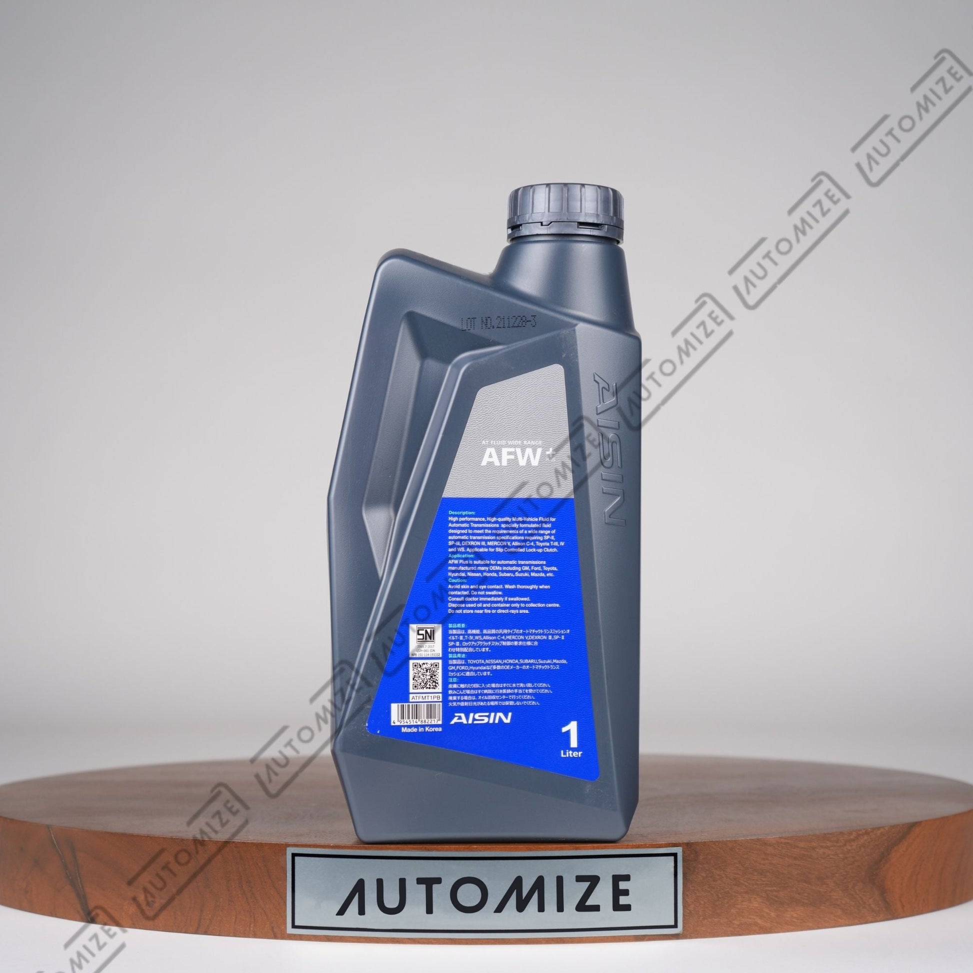 AISIN ATF AFW+ Wide Range Fully Synthetic (1l) - Automize