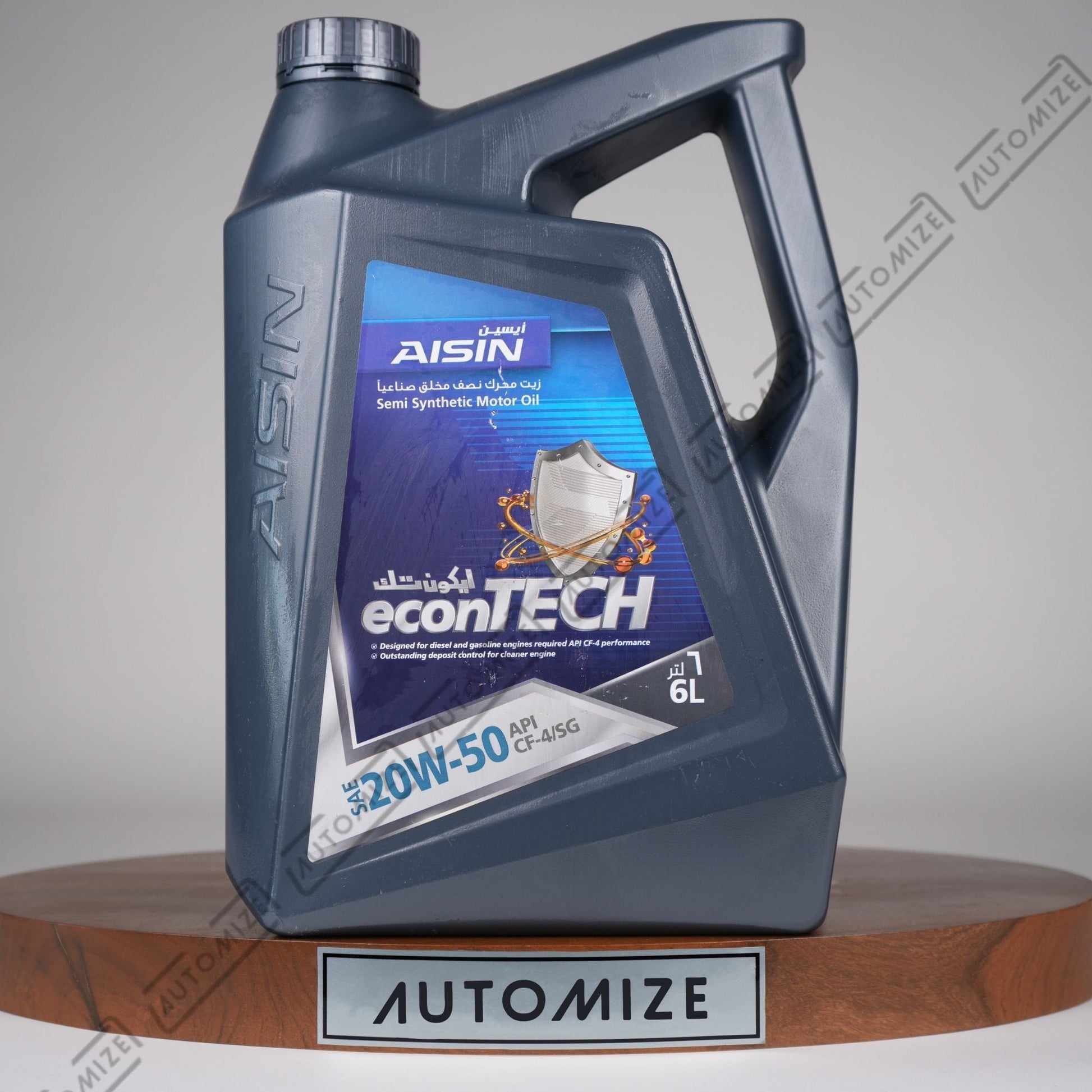 AISIN econTech Semi - Synthetic 20W - 50 [CF - 4/SG] (6l) - Automize