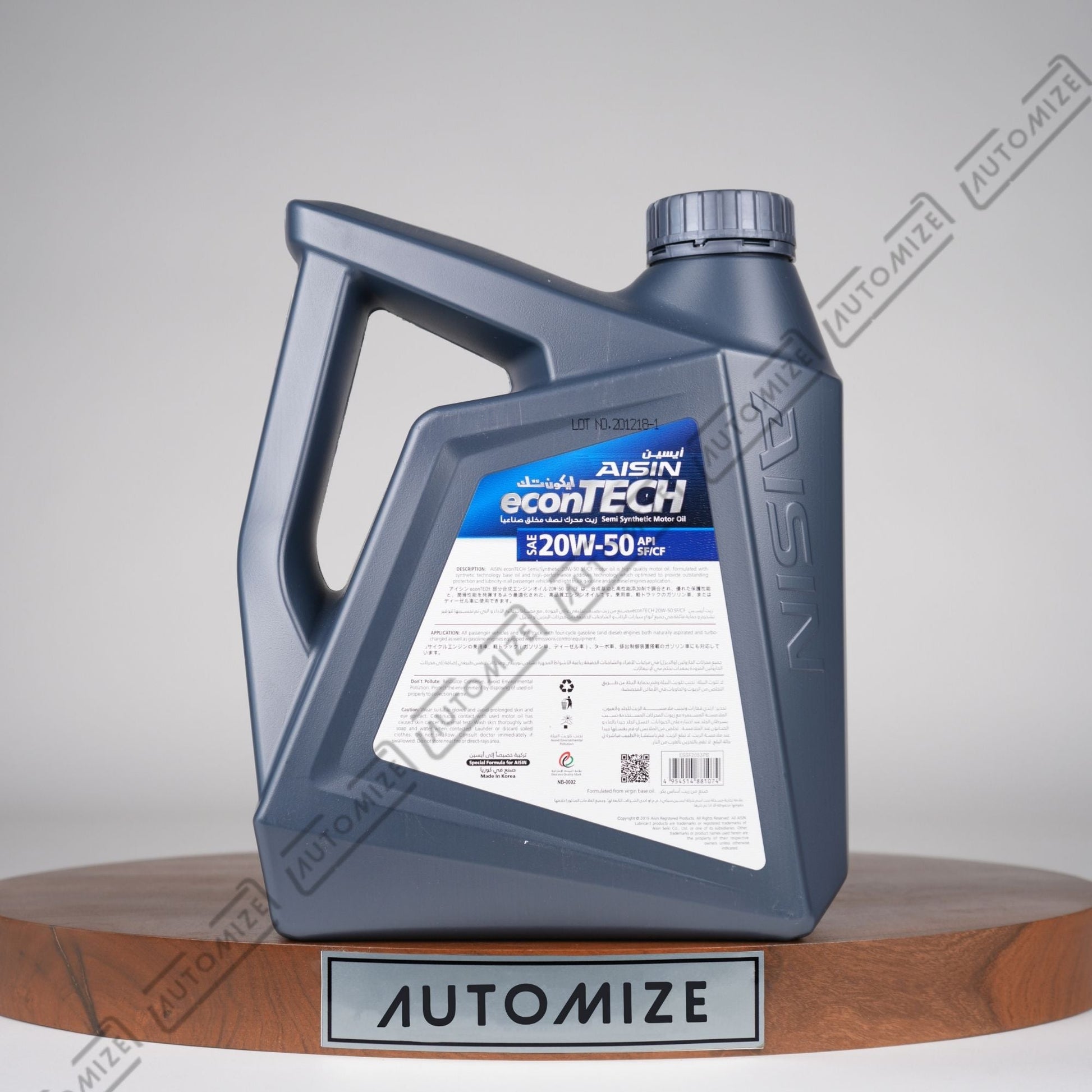 AISIN econTech Semi - Synthetic 20W - 50 [SF/CF] (3l) - Automize