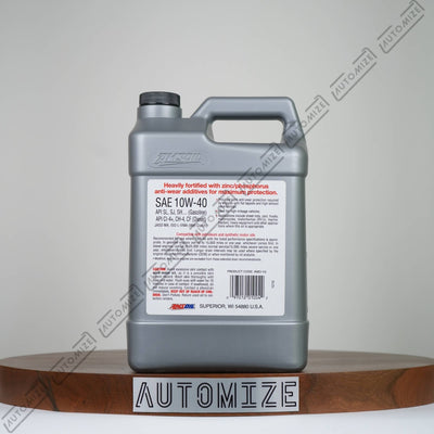 Amsoil 100% Synthetic Motor Oil High Zinc Formula 10W - 40 (3.78l) - Automize