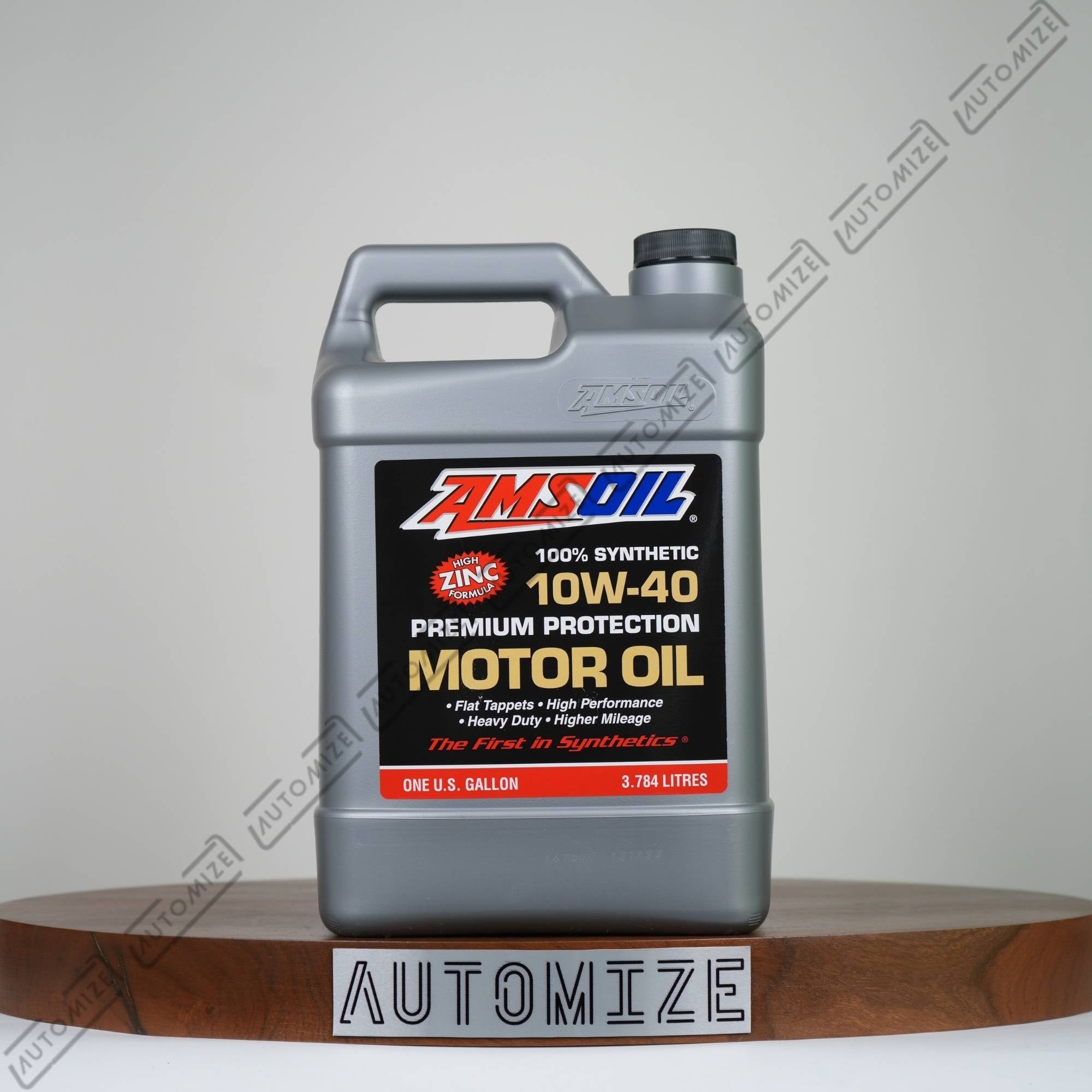 Amsoil 100% Synthetic Motor Oil High Zinc Formula 10W - 40 (3.78l) - Automize