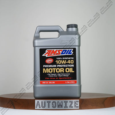 Amsoil 100% Synthetic Motor Oil High Zinc Formula 10W - 40 (3.78l) - Automize