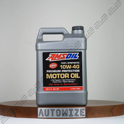 Amsoil 100% Synthetic Motor Oil High Zinc Formula 10W - 40 (3.78l) - Automize