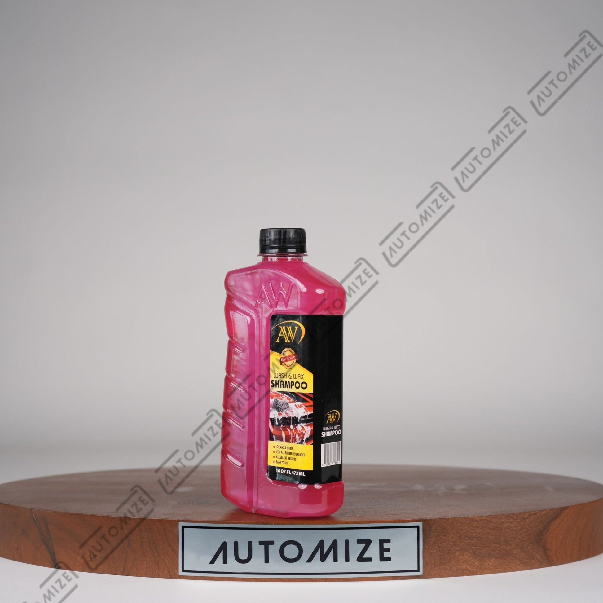 AW Wash and Wax Shampoo [Pink] (473ml) - Automize