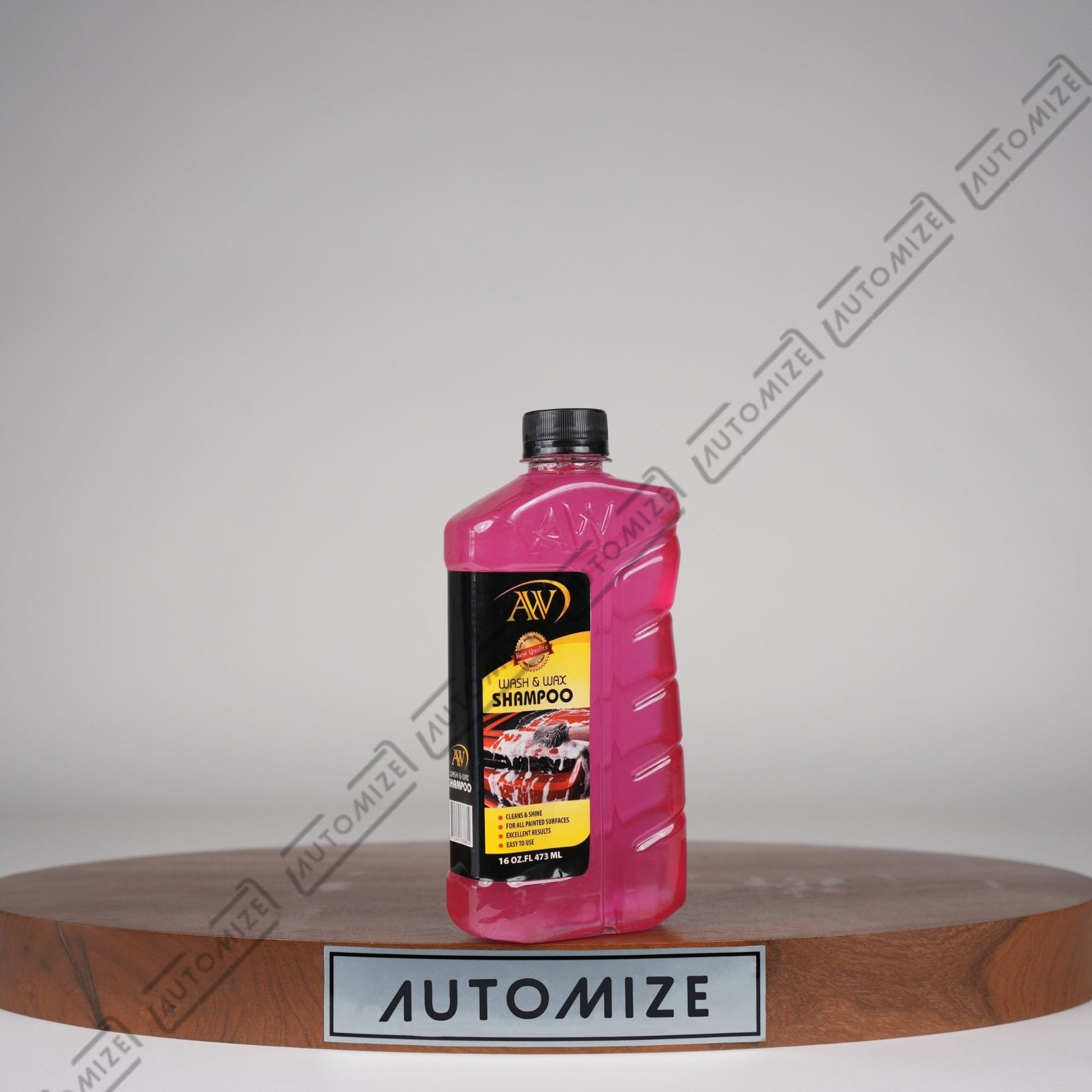 AW Wash and Wax Shampoo [Pink] (473ml) - Automize