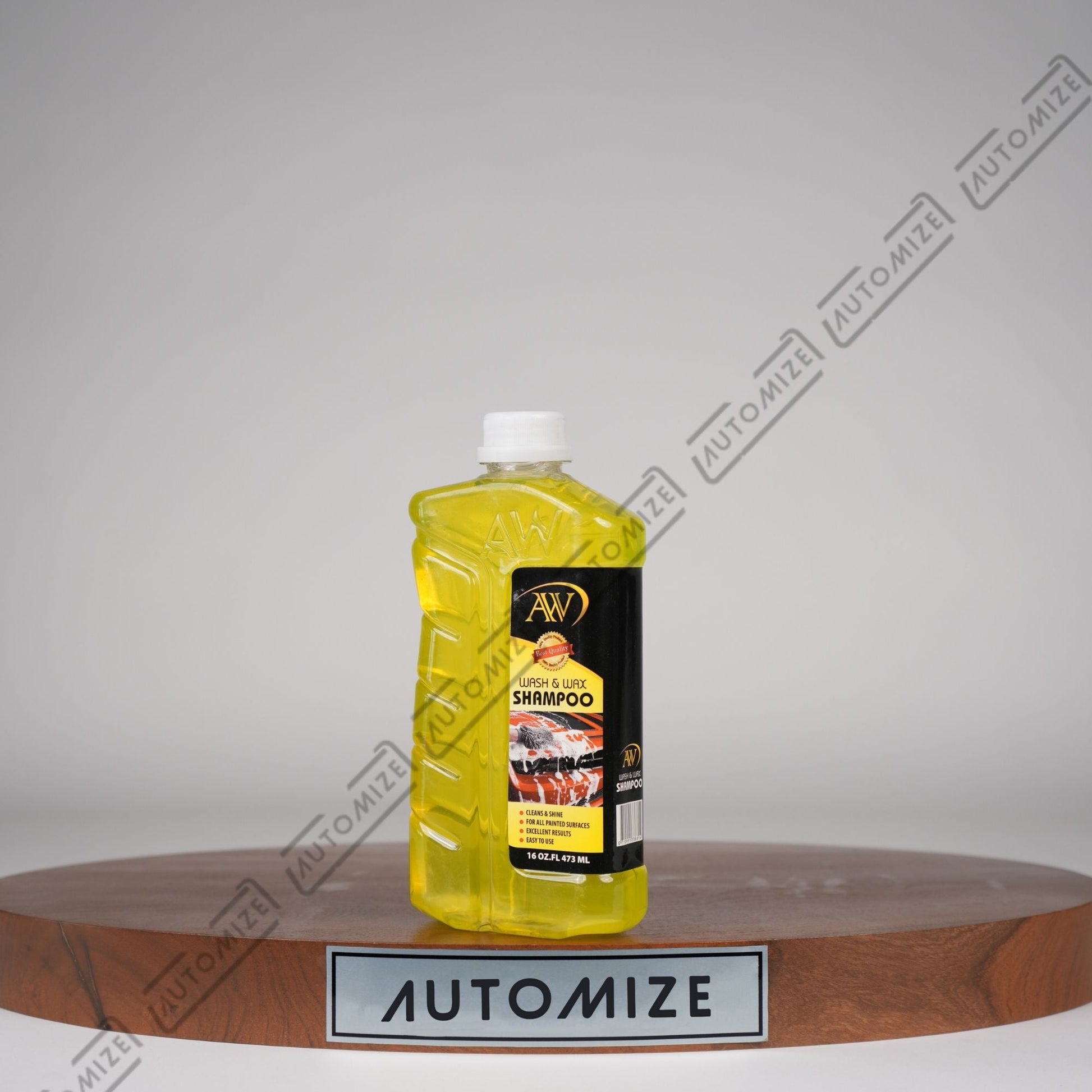 AW Wash and Wax Shampoo [Yellow] (473ml) - Automize