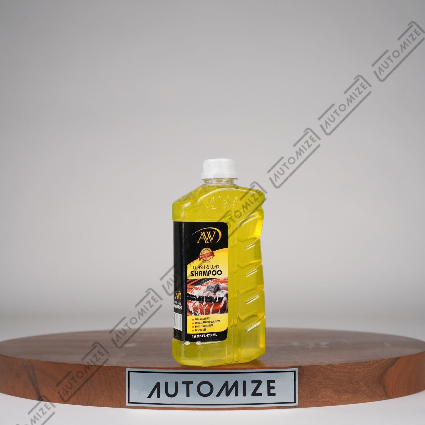 AW Wash and Wax Shampoo [Yellow] (473ml) - Automize