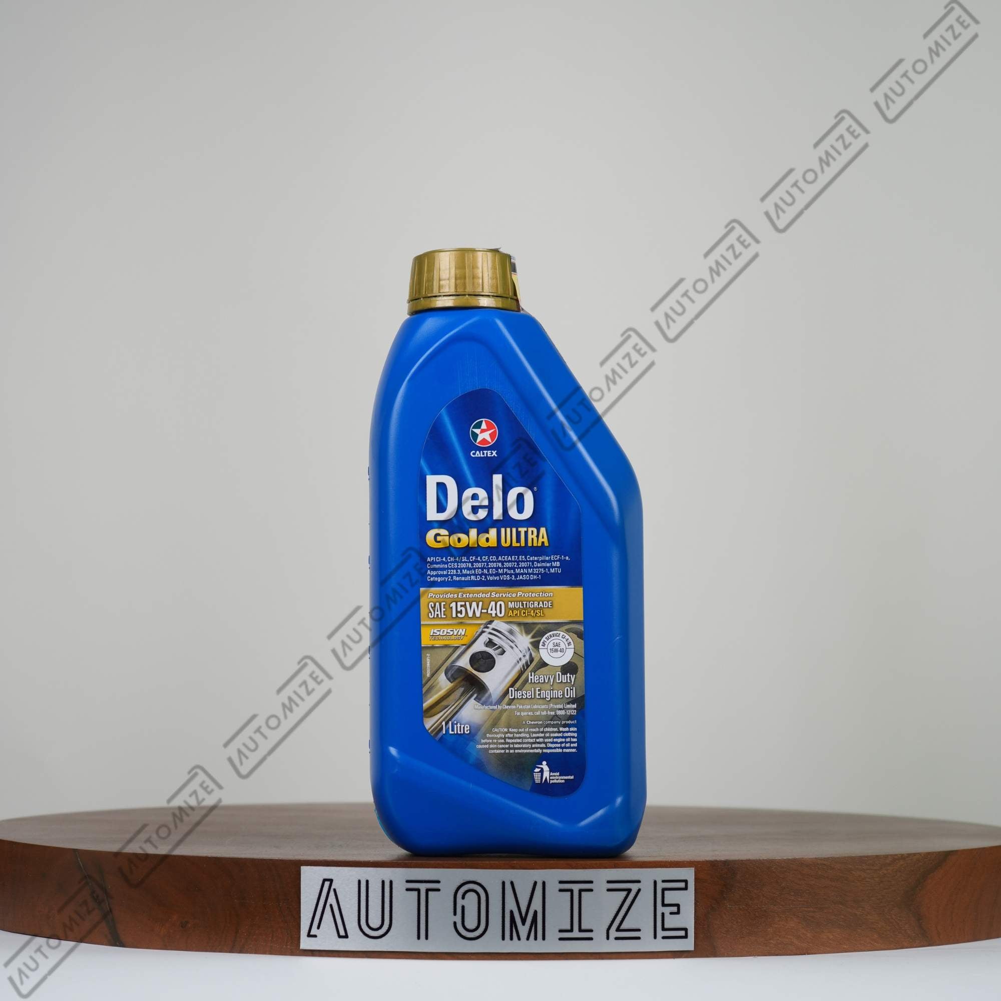 Caltex Delo Gold Ultra 15W - 40 Multigrade Genuine Heavy Duty Diesel Engine Oil (1l) - Automize