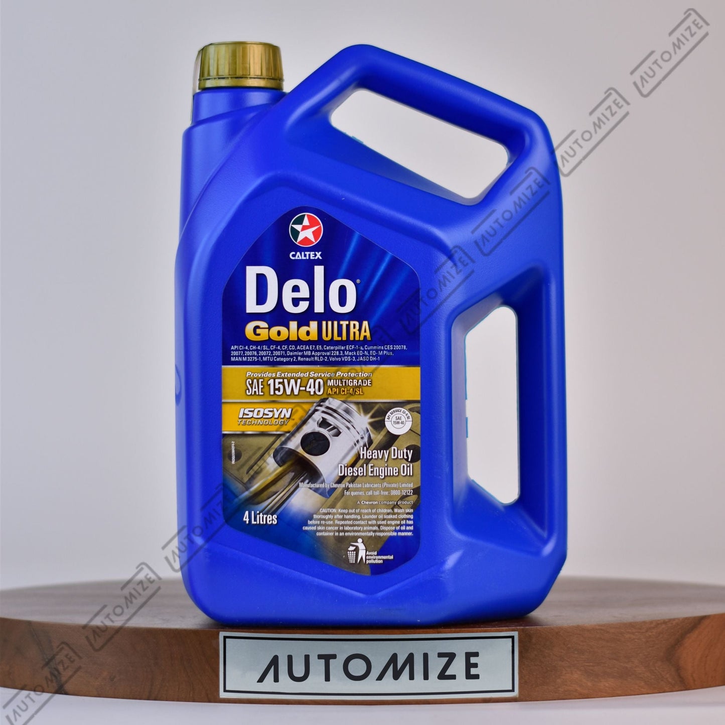 Caltex Delo Gold Ultra 15W - 40 Multigrade Genuine Heavy Duty Diesel Engine Oil (4l) - Automize