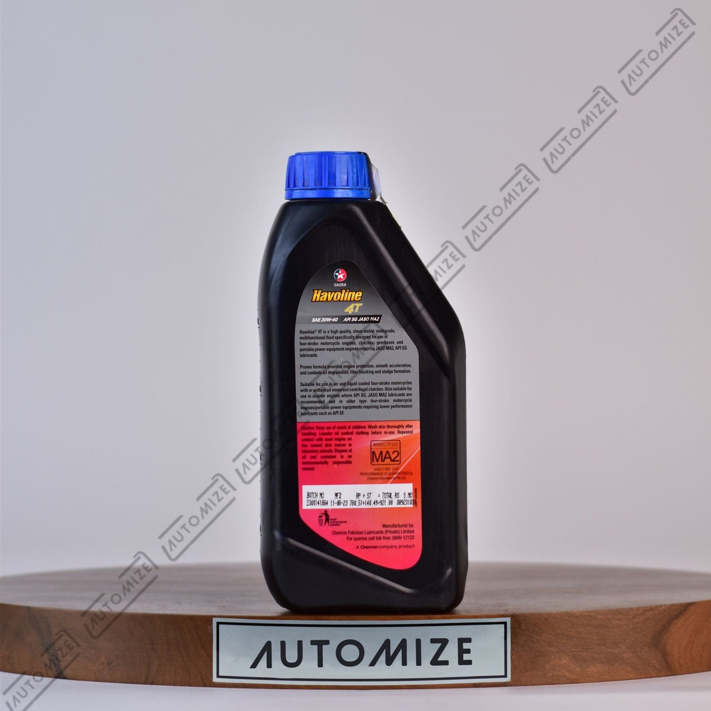 Caltex Havoline 4T SAE 20W - 40 Genuine Motorcycle Oil (1l) - Automize