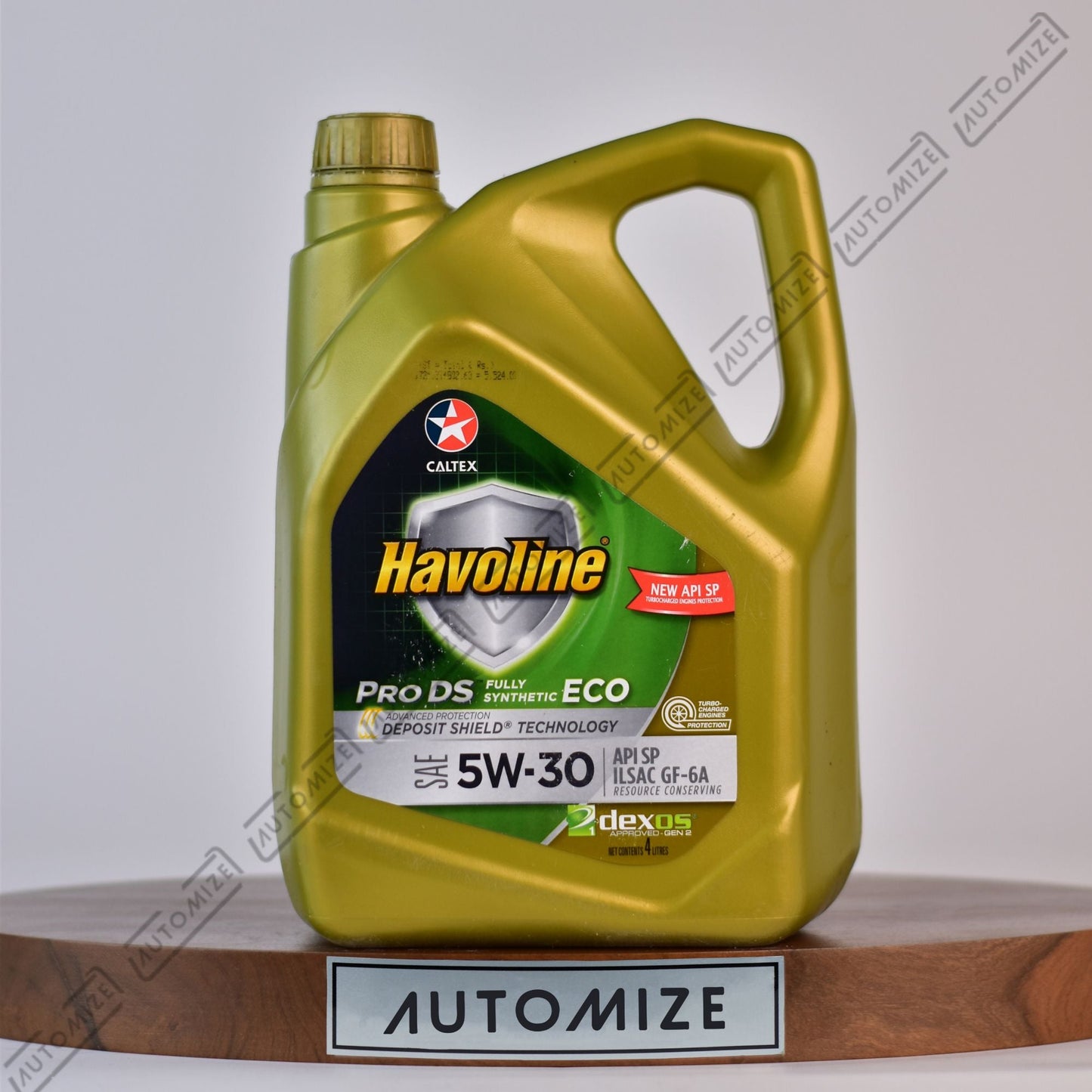 Caltex Havoline 5W - 30 Pro DS Genuine Gasoline Engine Oil - Fully Synthetic (4l) - Automize