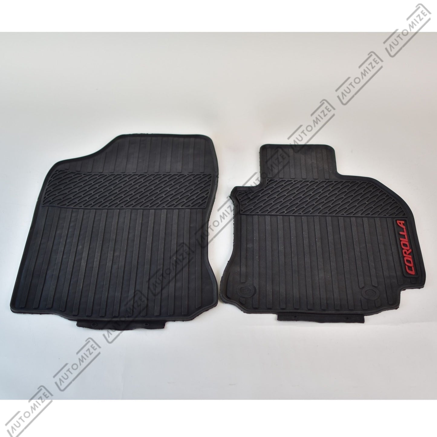 Car Floor Mats - Black/Grey (Toyota Corolla 2015) - Automize