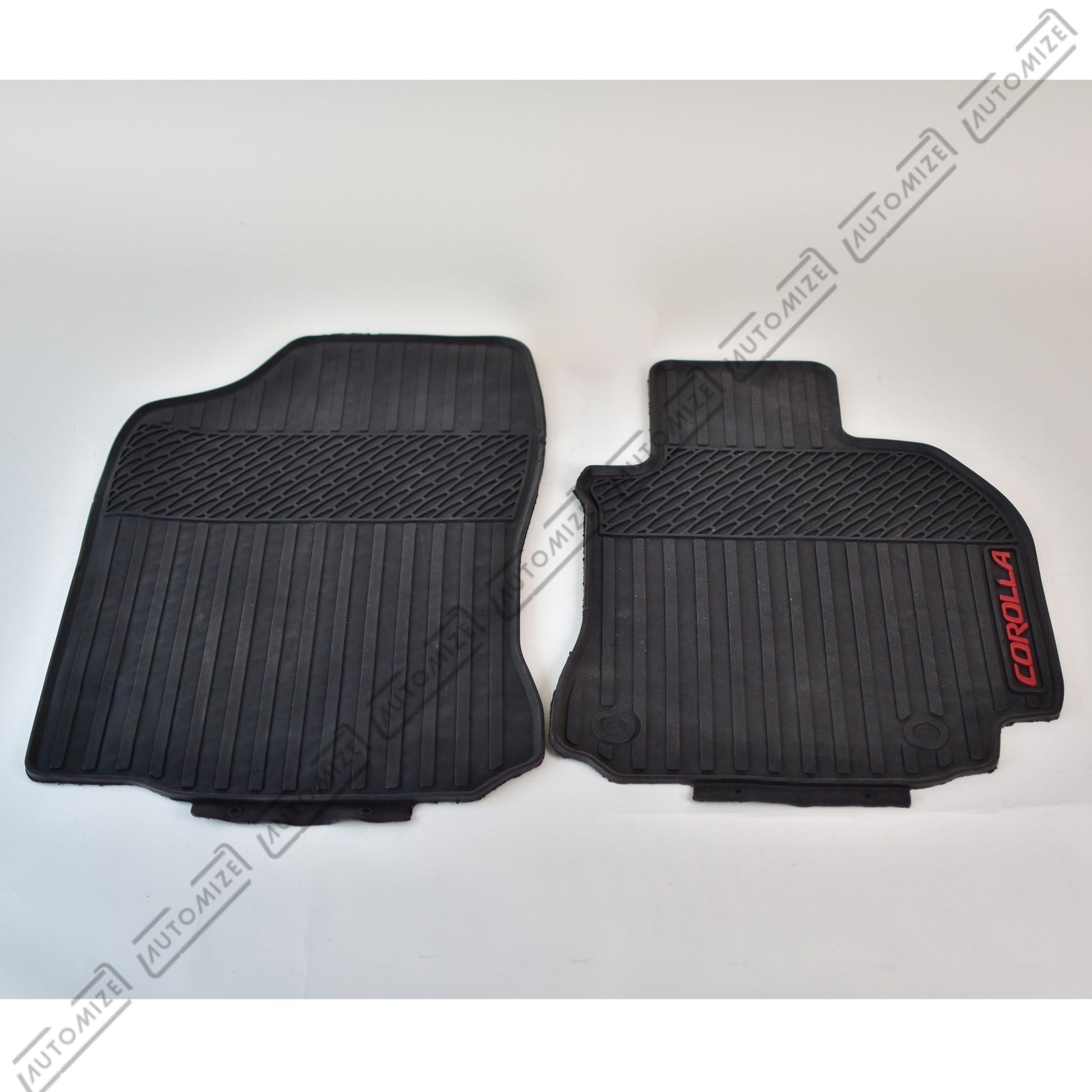 Car Floor Mats - Black/Grey (Toyota Corolla 2015) - Automize