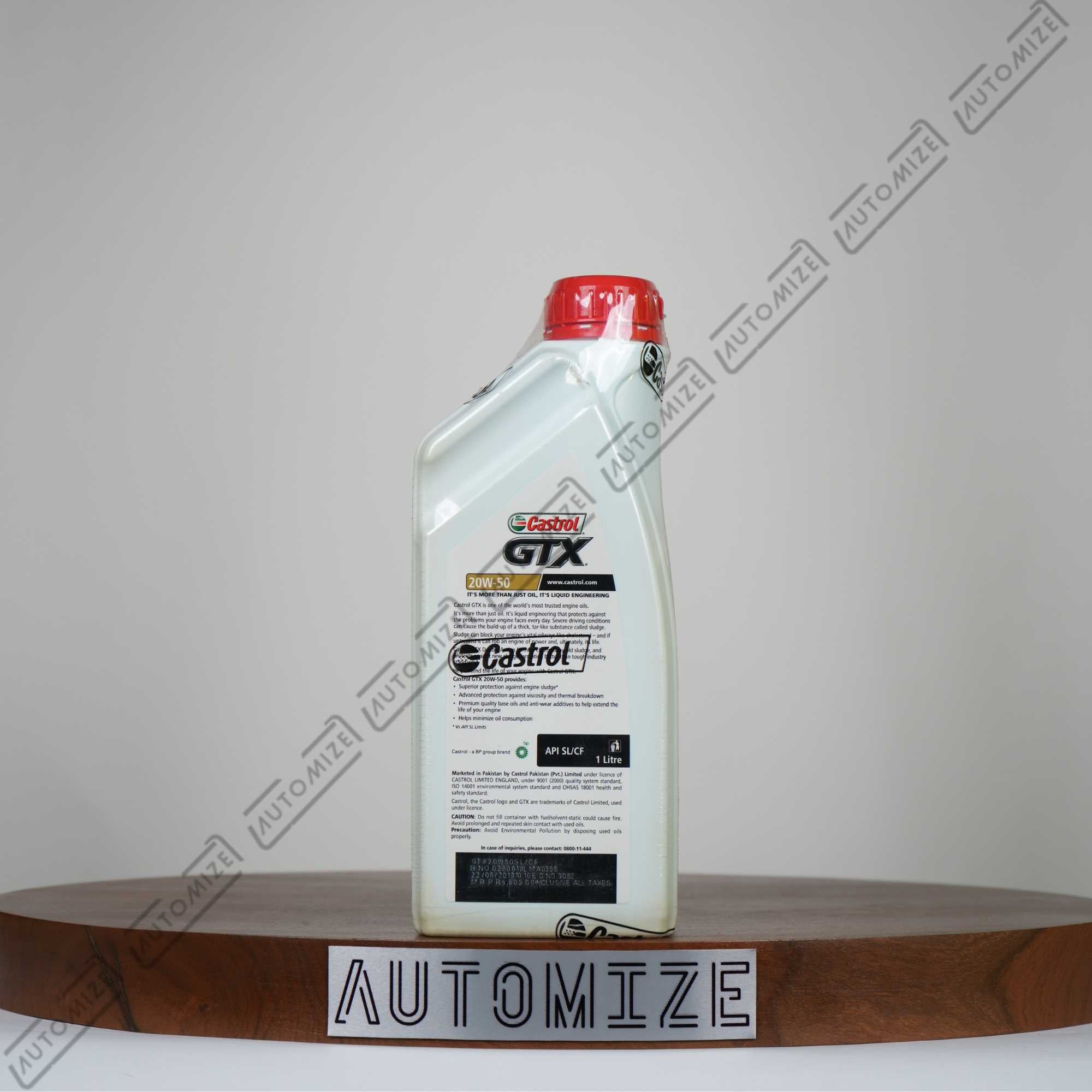 Castrol GTX 20W - 50 for Petrol, CNG & Diesel Engines (1l) - Automize
