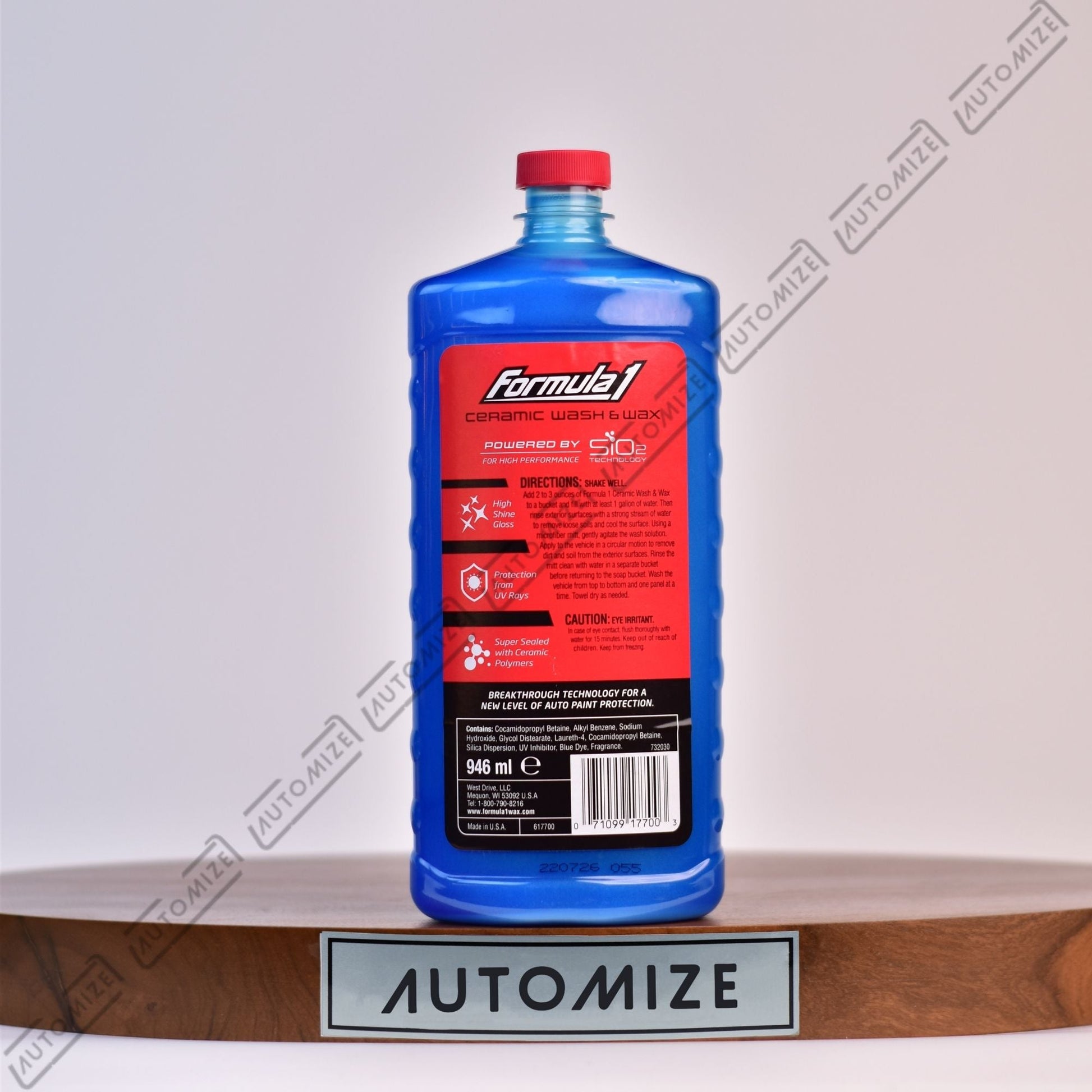 Formula1 Ceramic Wash and Wax - SIO2 Technology (946ml) - Automize