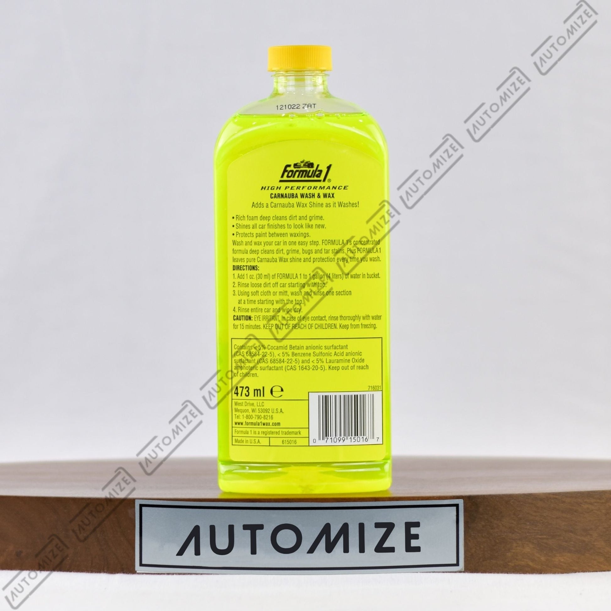 Formula1 High Performance Carnauba Wash and Wax - Automize