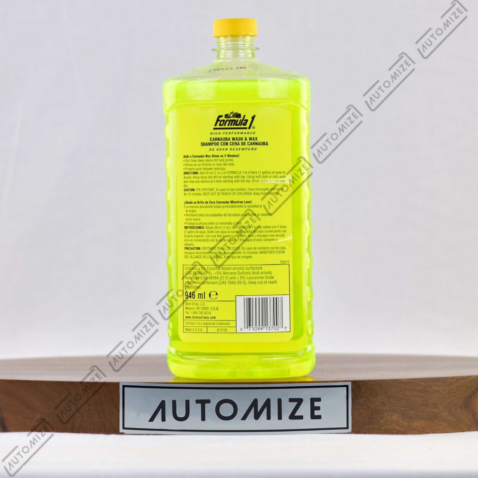 Formula1 High Performance Carnauba Wash and Wax - Automize