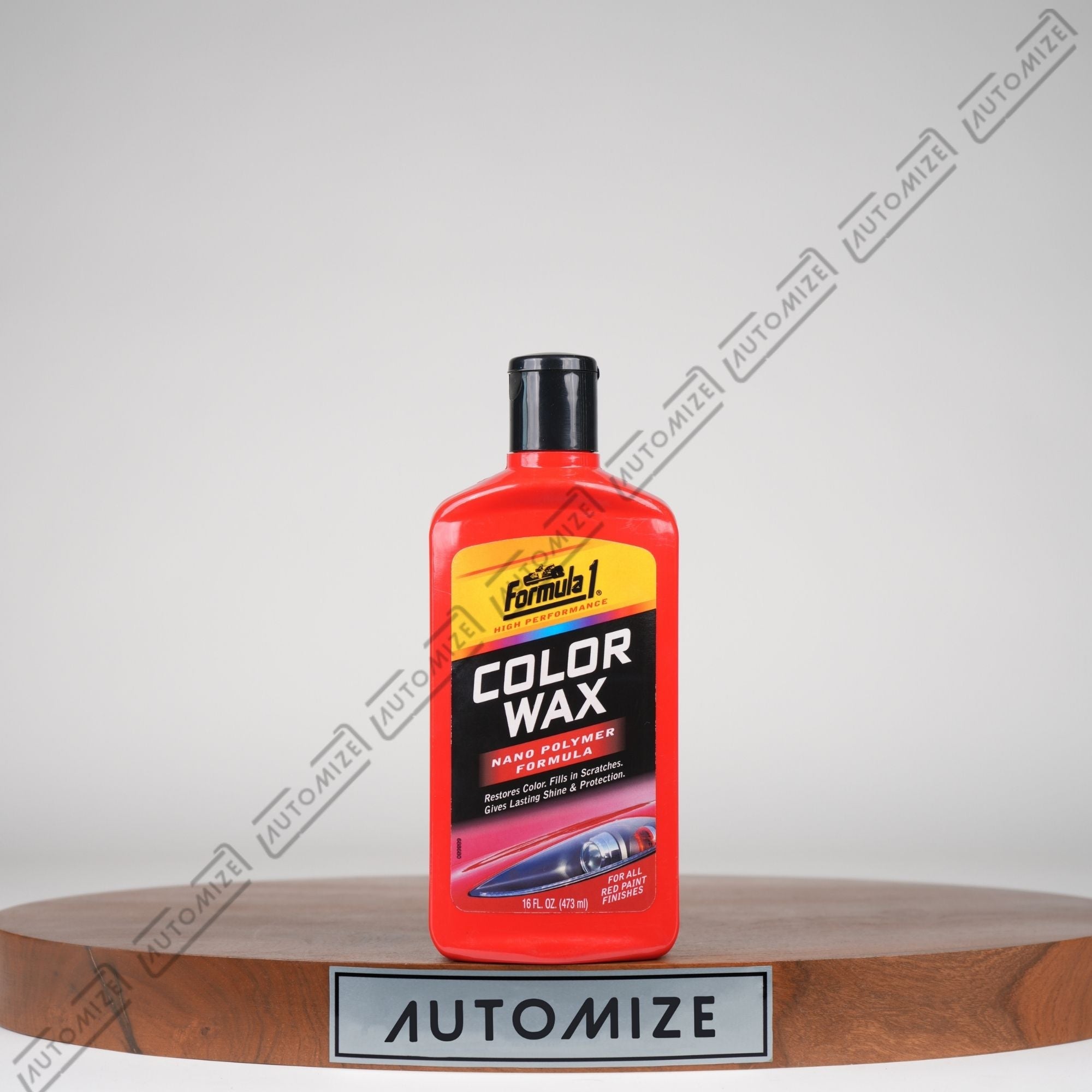 Formula1 High Performance Color Wax Nano Polymer Formula - Red (473ml) - Automize