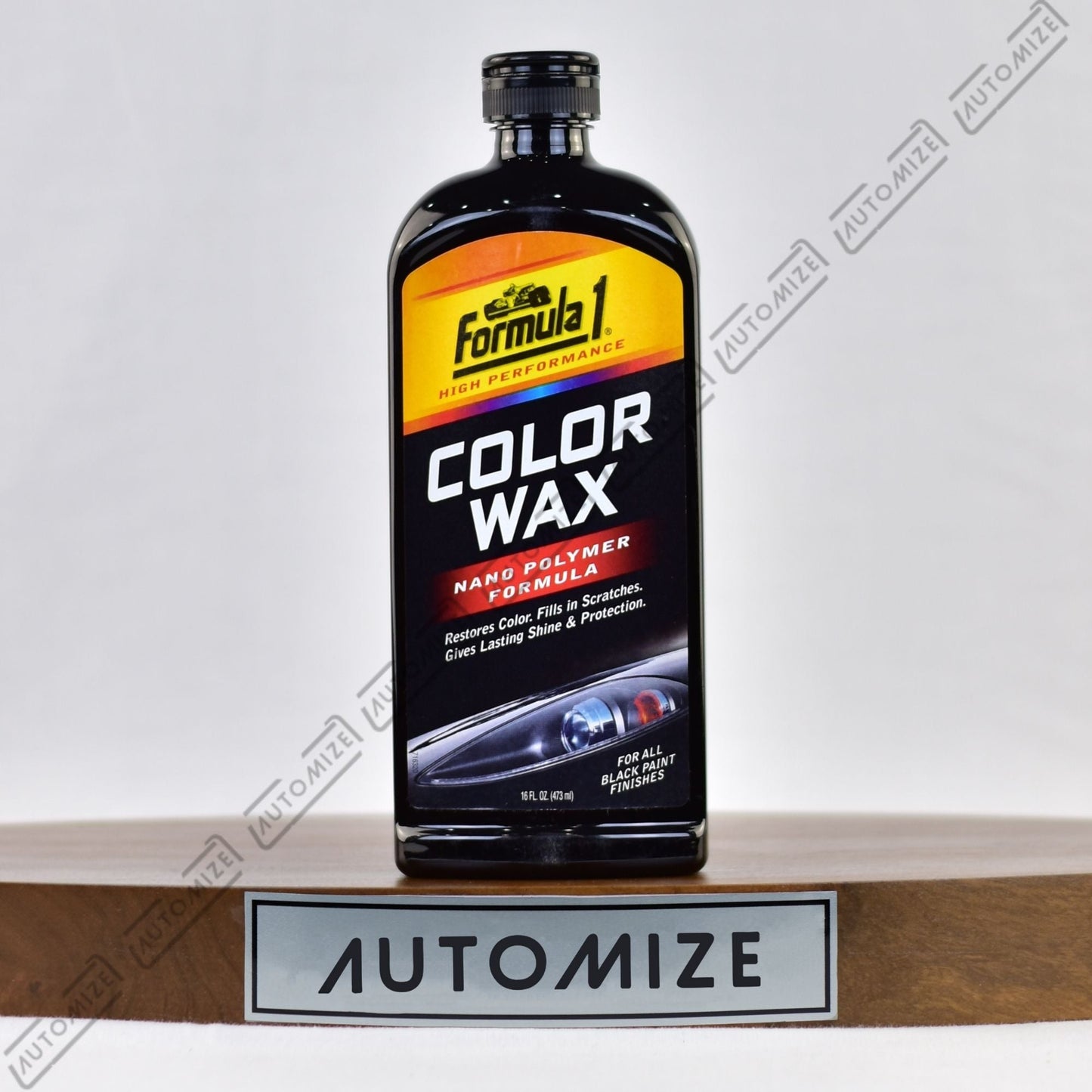 Formula1 High Performance Colour Wax Nano Polymer Formula Black Finish (473ml) - Automize