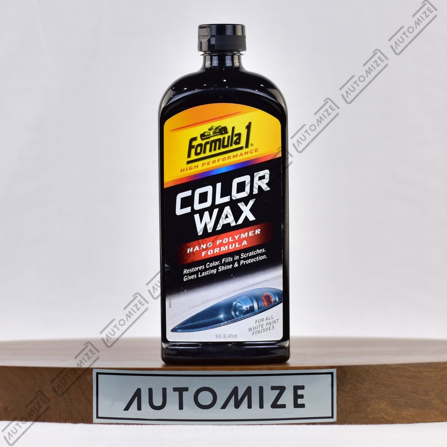 Formula1 High Performance Colour Wax Nano Polymer Formula White Finish (473ml) - Automize