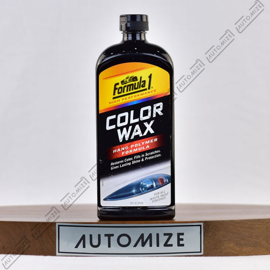 Formula1 High Performance Colour Wax Nano Polymer Formula White Finish (473ml) - Automize