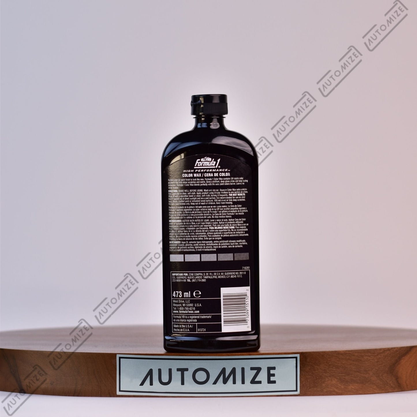 Formula1 High Performance Colour Wax - Silver Paint (473ml) - Automize