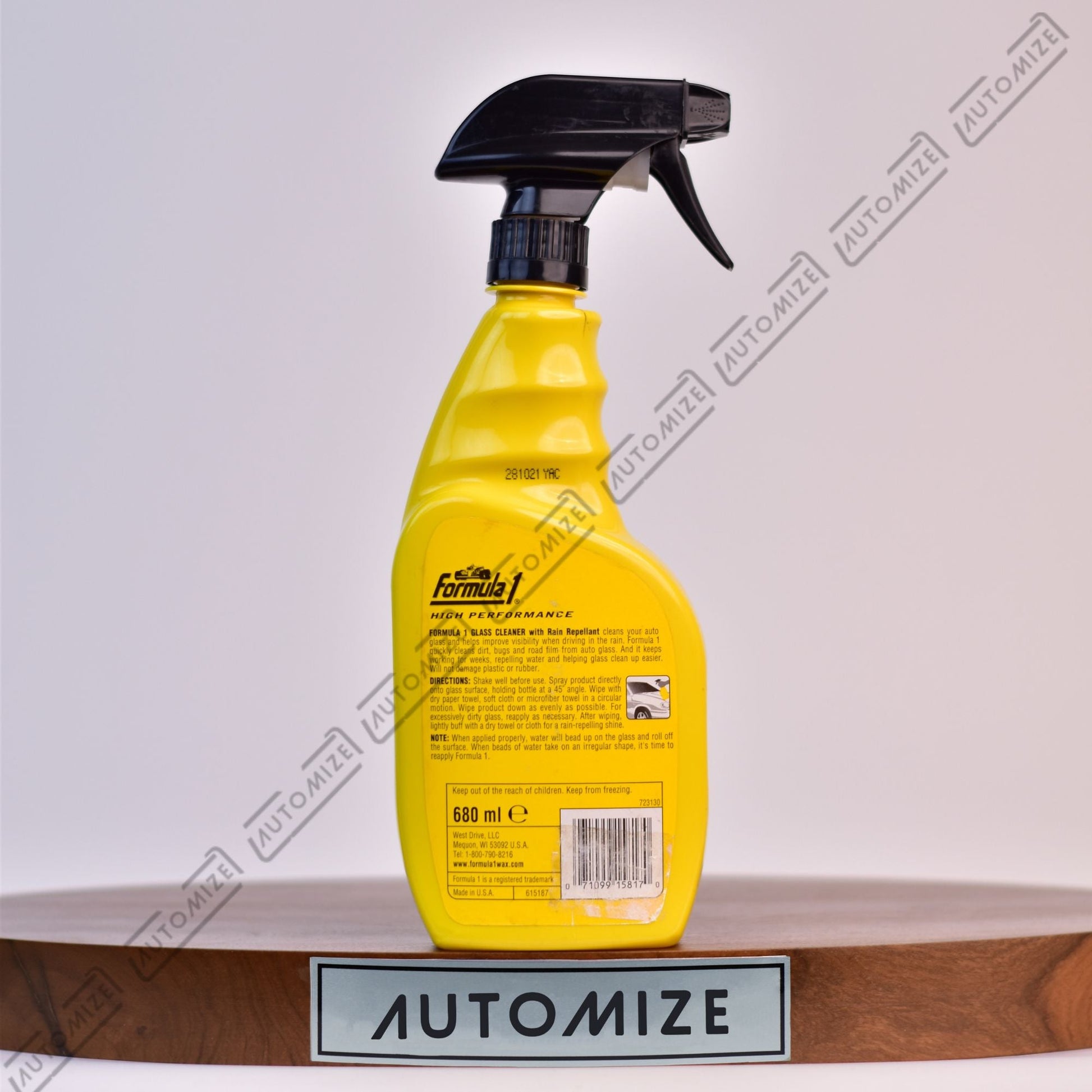 Formula1 High Performance Glass Cleaner Spray (680ml) - Automize