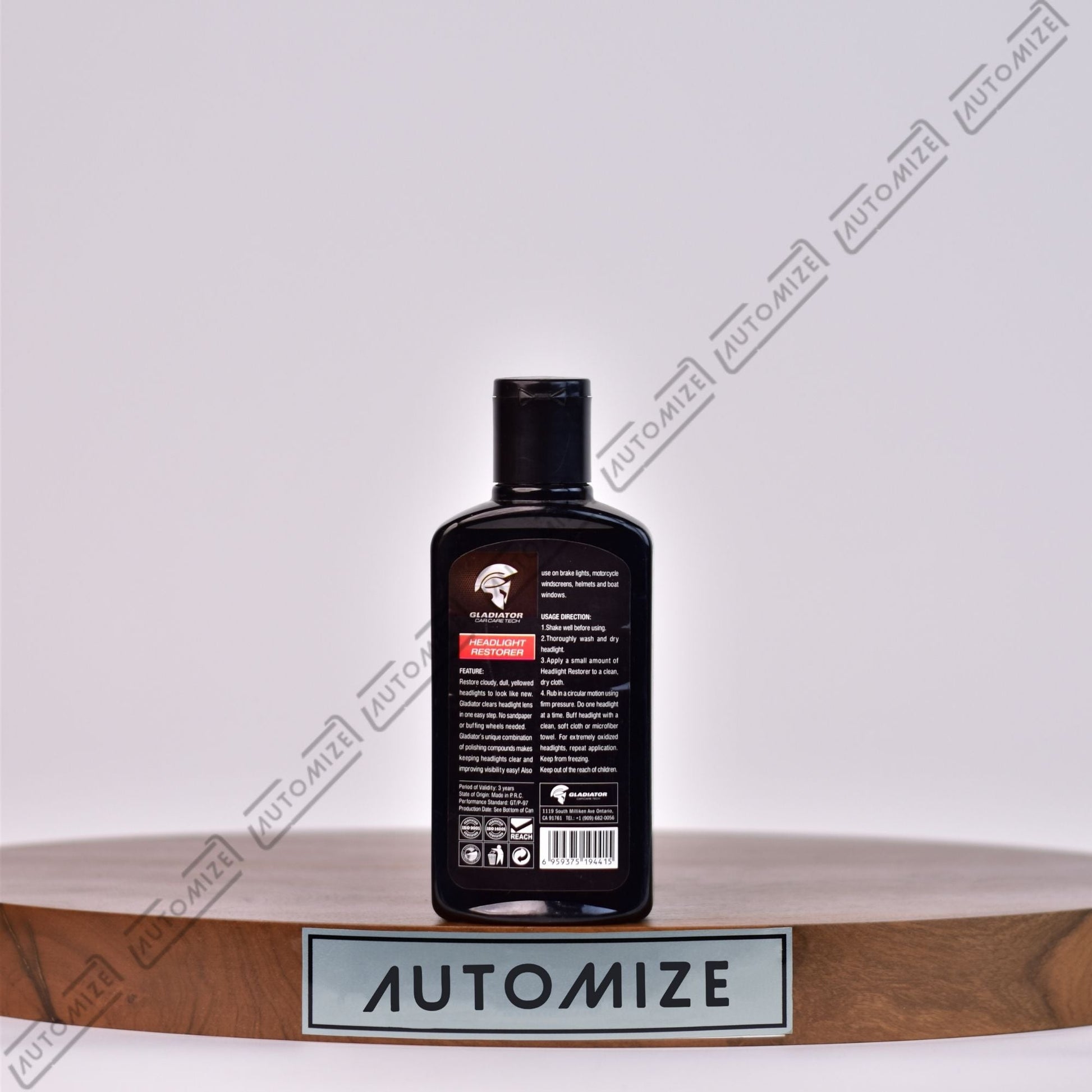 Gladiator Headlight Restorer (300ml) - Automize