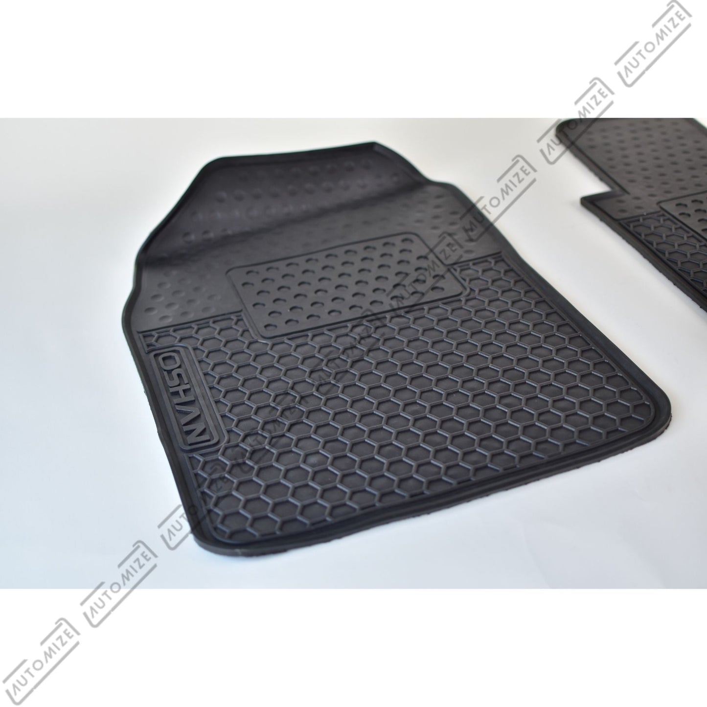 Haseen Diamond Rubber Mats - Black (Changan Oshan) - Automize