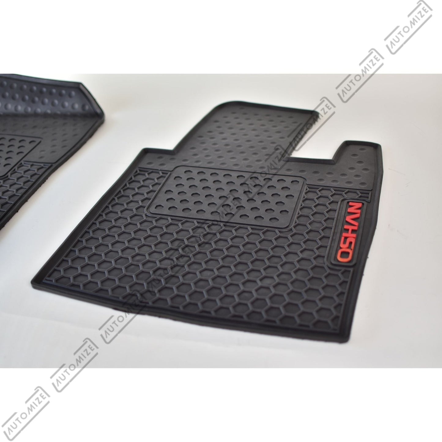 Haseen Diamond Rubber Mats - Black (Changan Oshan) - Automize