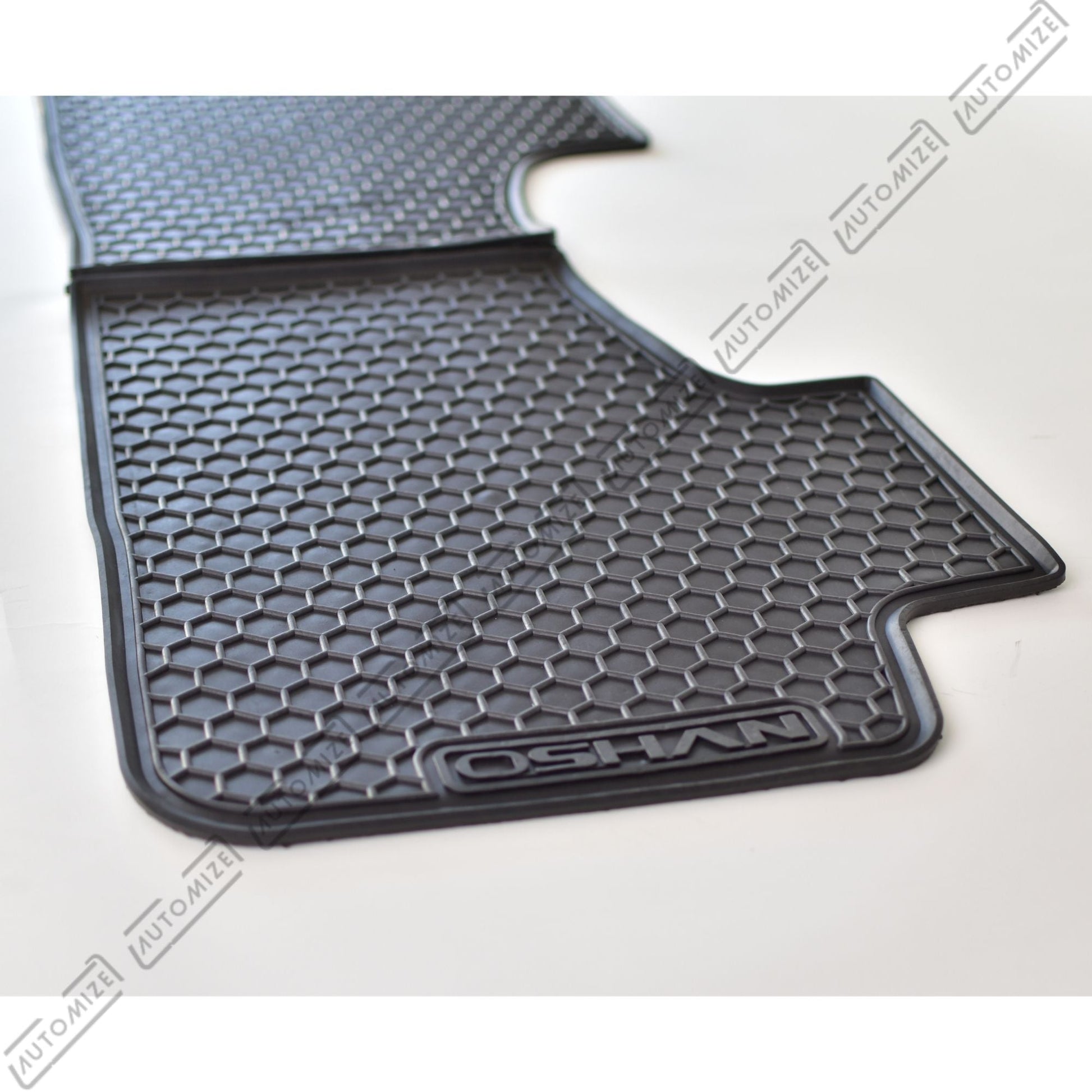 Haseen Diamond Rubber Mats - Black (Changan Oshan) - Automize