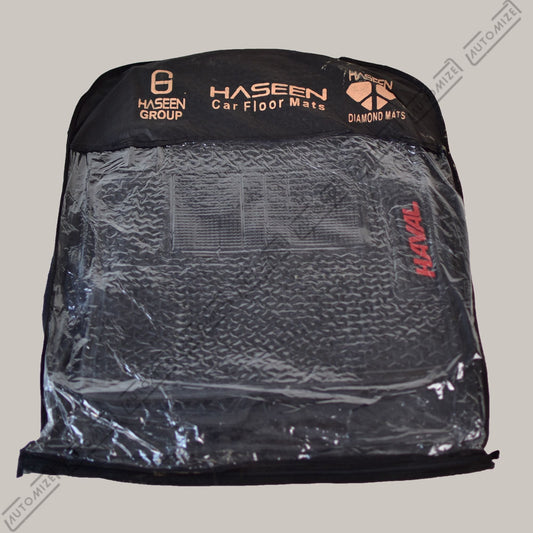 Haseen Diamond Rubber Mats - Black (Haval) - Automize