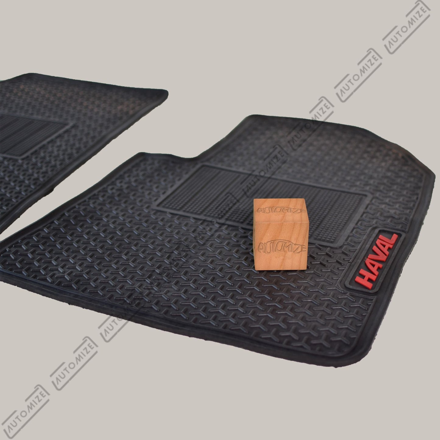 Haseen Diamond Rubber Mats - Black (Haval) - Automize